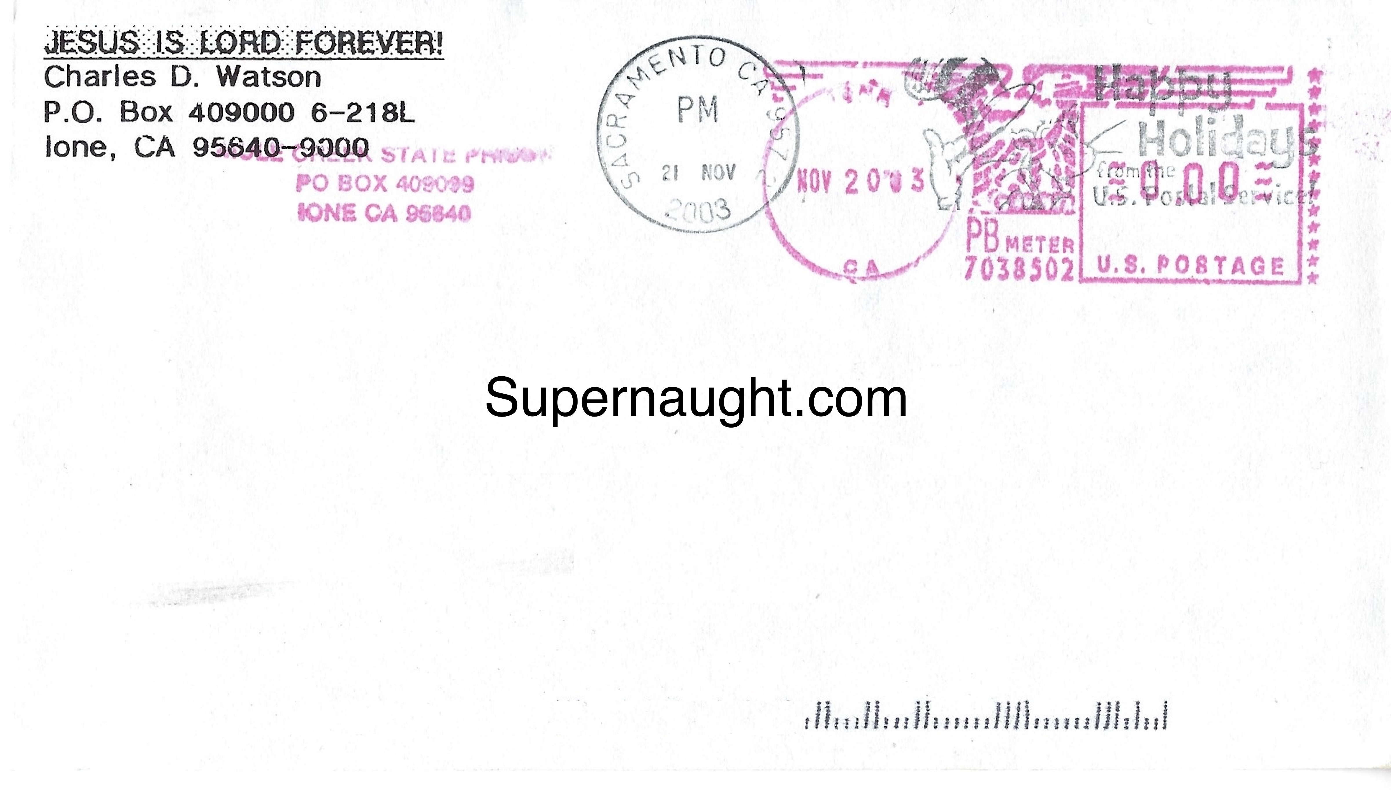 Charles Watson Letter and Envelope Set Both Signed image 2