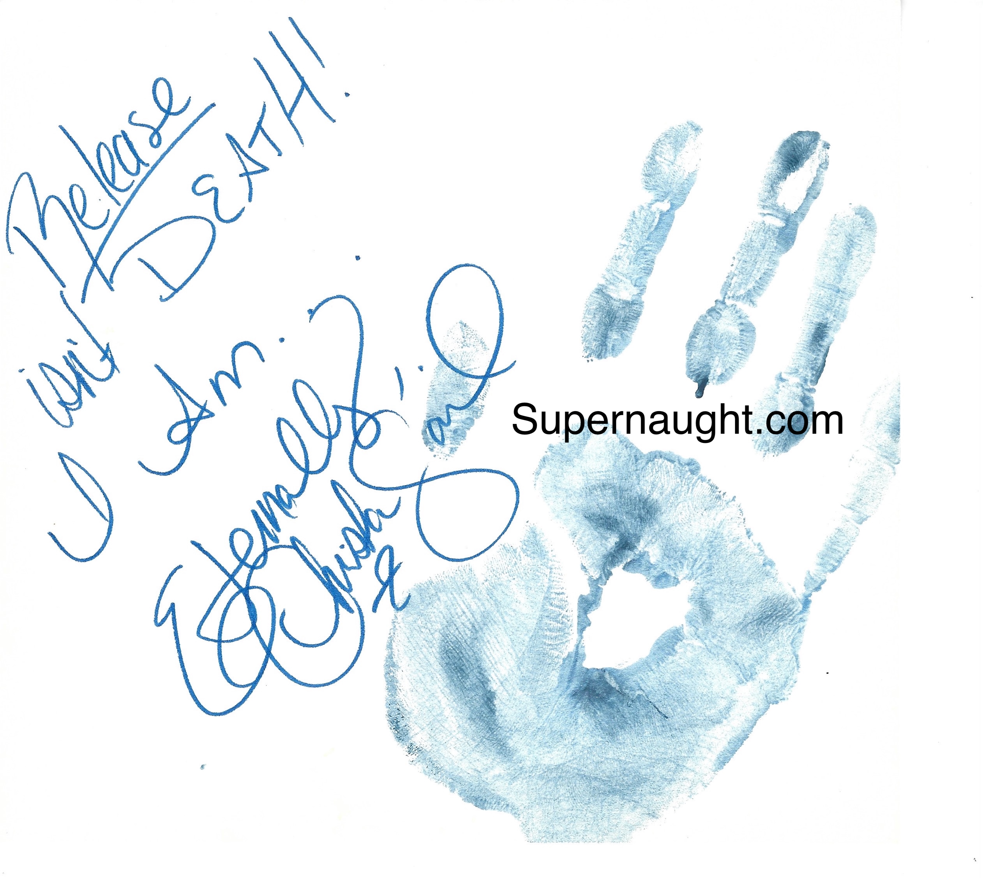 Christa Pike Hand Print Signed