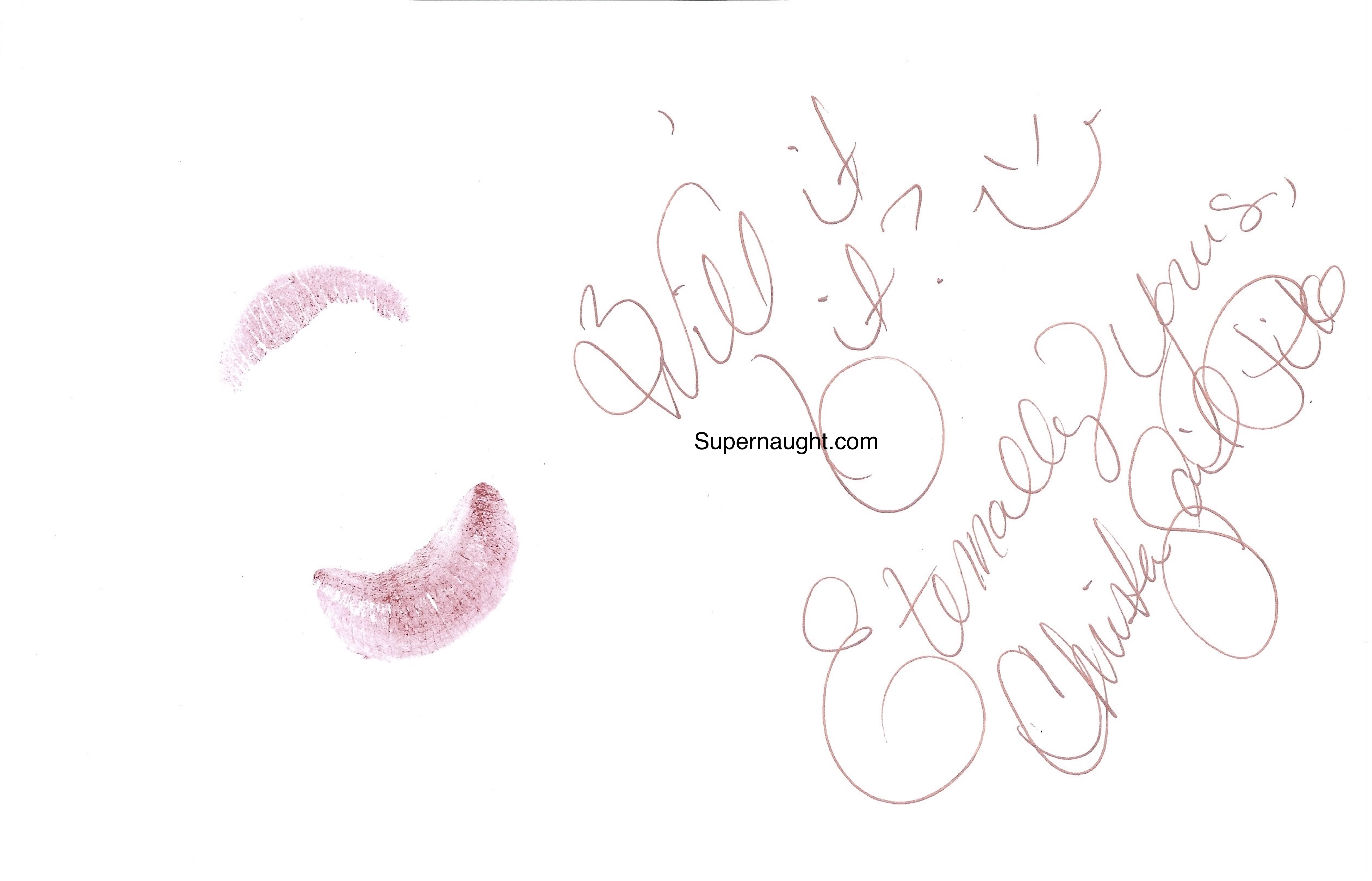 Christa Pike Lip Print Signed 