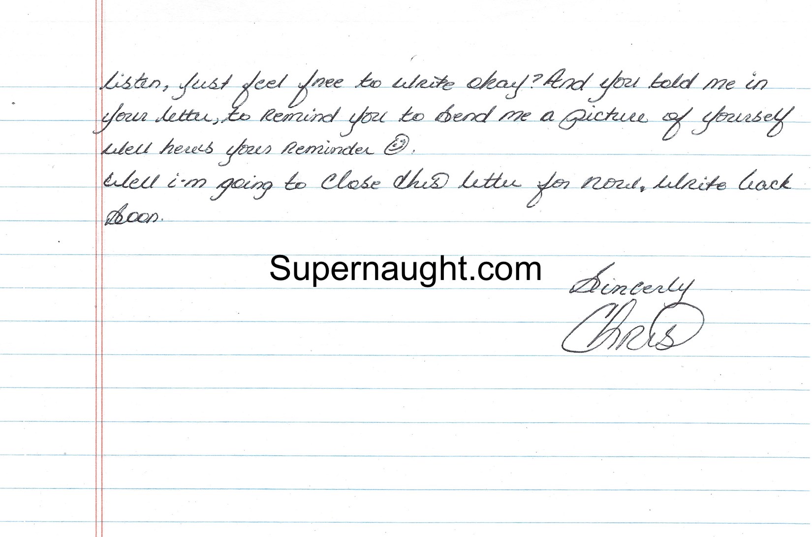 Christopher McCowen Letter and Envelope Both Signed image 2