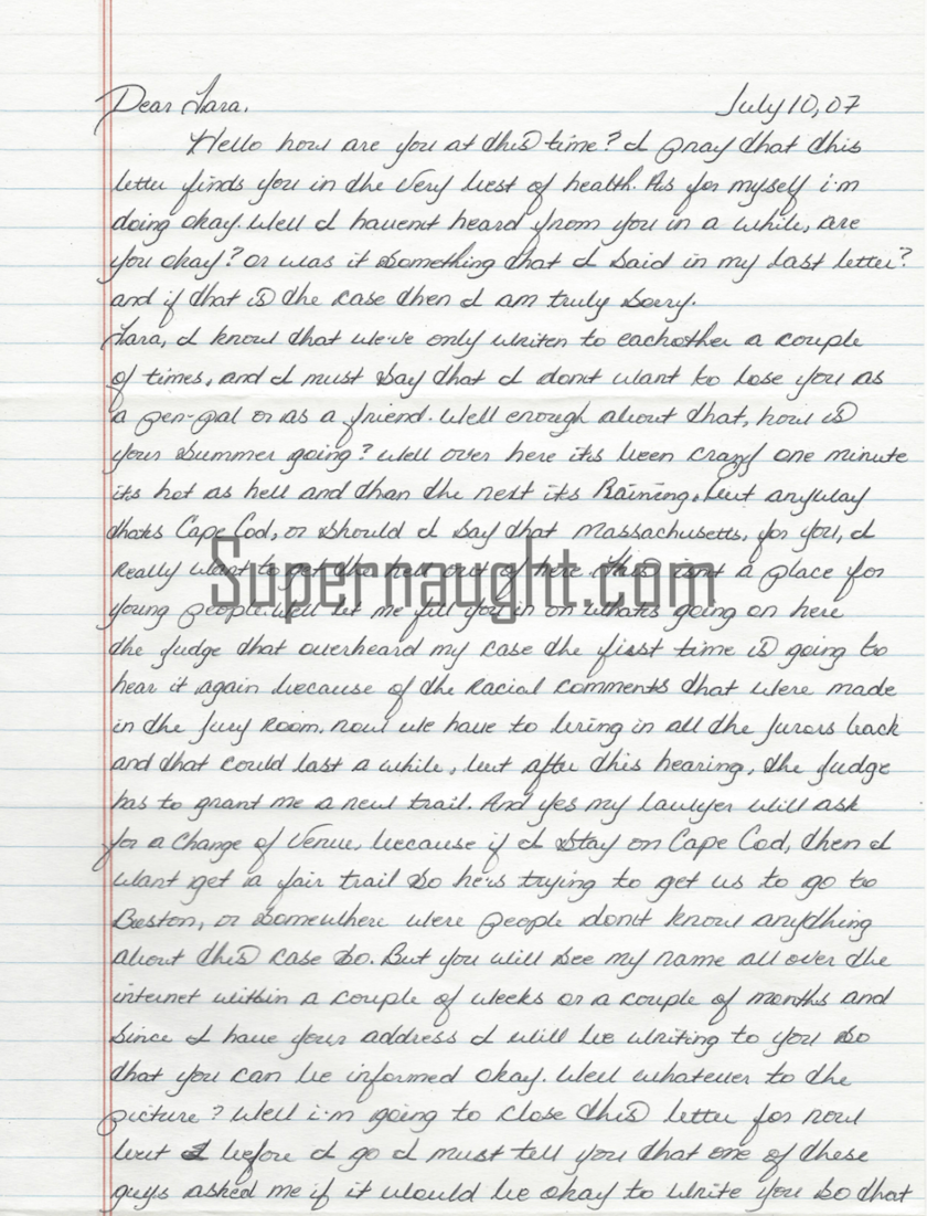 Christopher McCowen Two Page Letter Signed