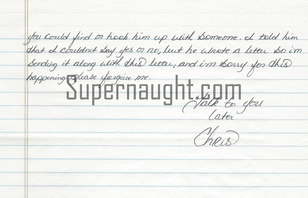 Christopher McCowen Two Page Letter Signed image 2
