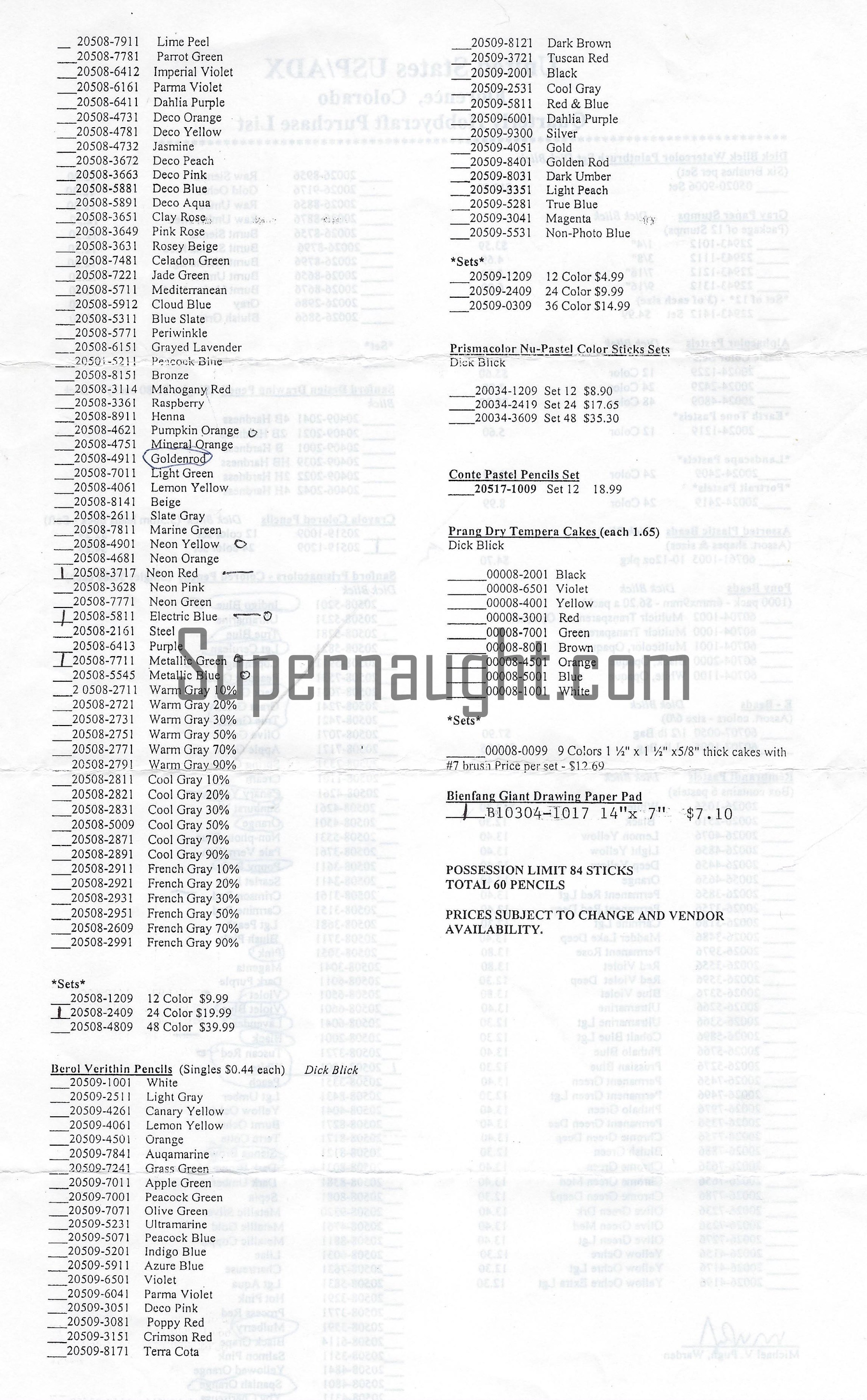 Christopher Scarver Hobbycraft Purchase Form image 2