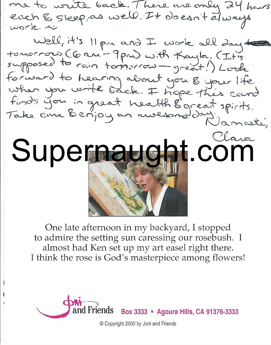 Clara Schwartz Card and Envelope Set Both Signed image 2