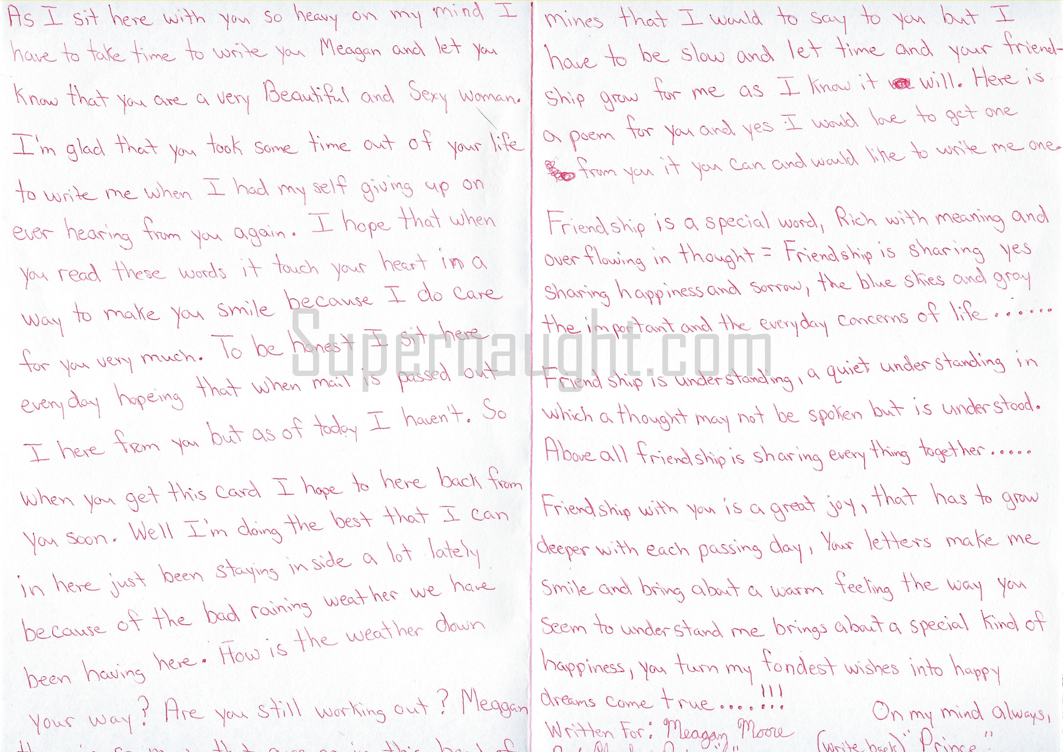 Cleophus Prince Jr Handmade Card and Envelope Set Both Signed image 2