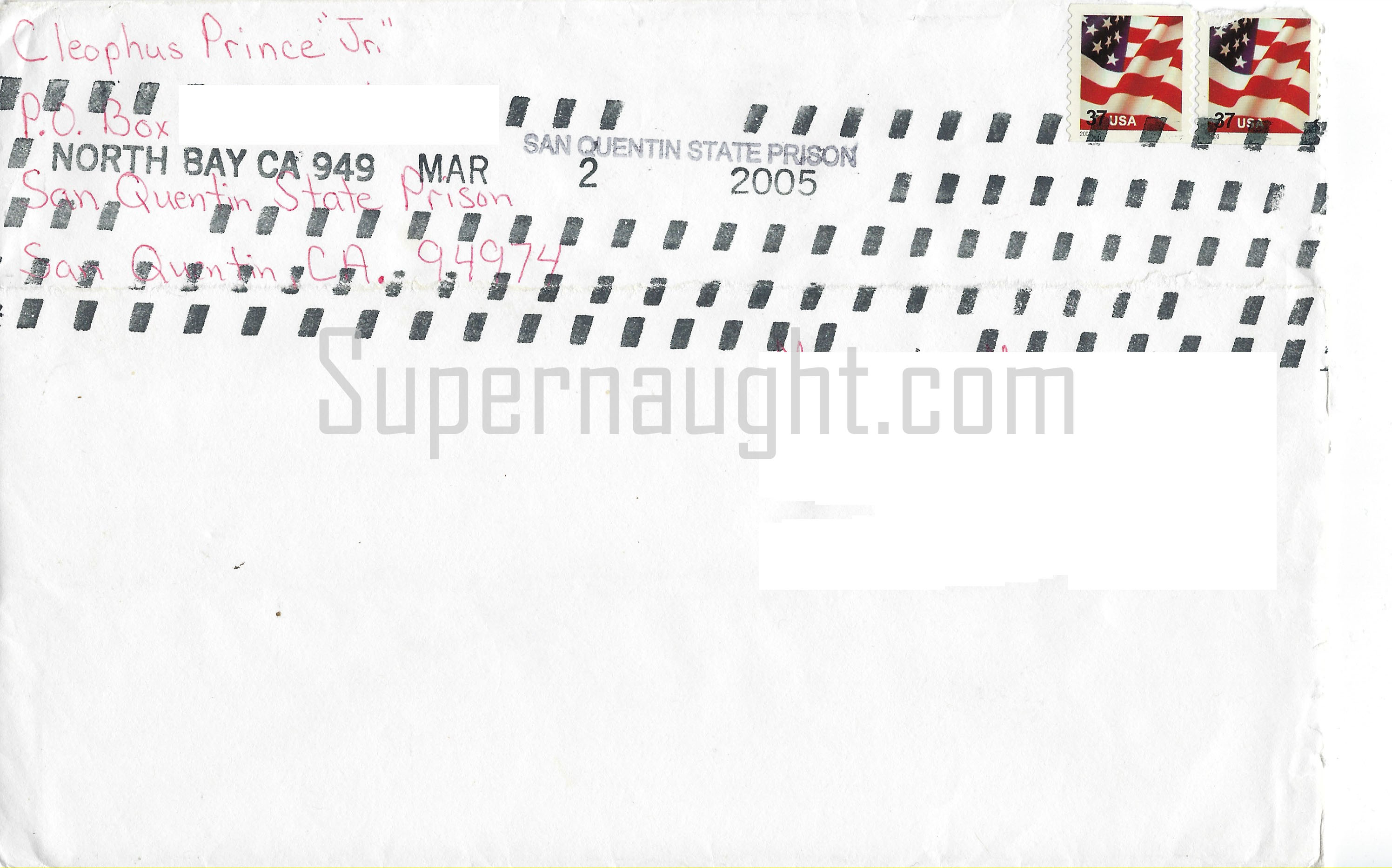 Cleophus Prince Jr Handmade Card and Envelope Set Both Signed image 3
