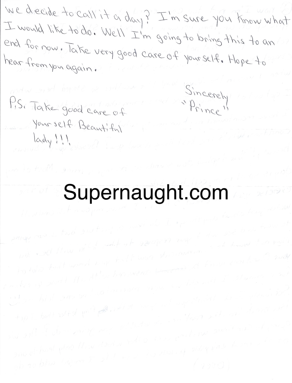 Cleophus Prince Jr Multi Page Letter Signed