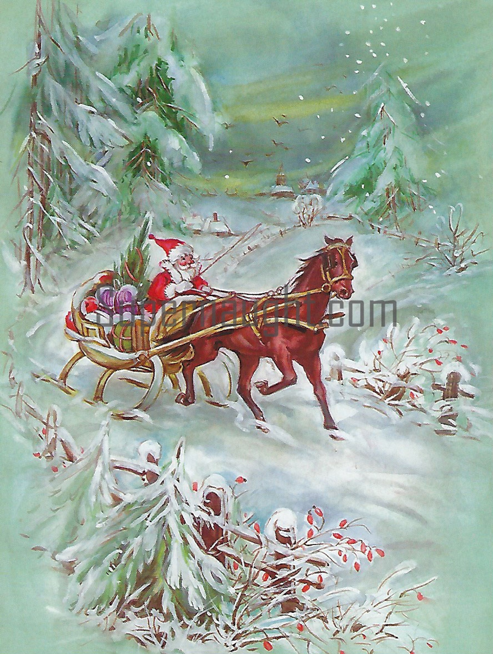 Cleophus Prince Jr Signed Christmas Card And Envelope Set image 2