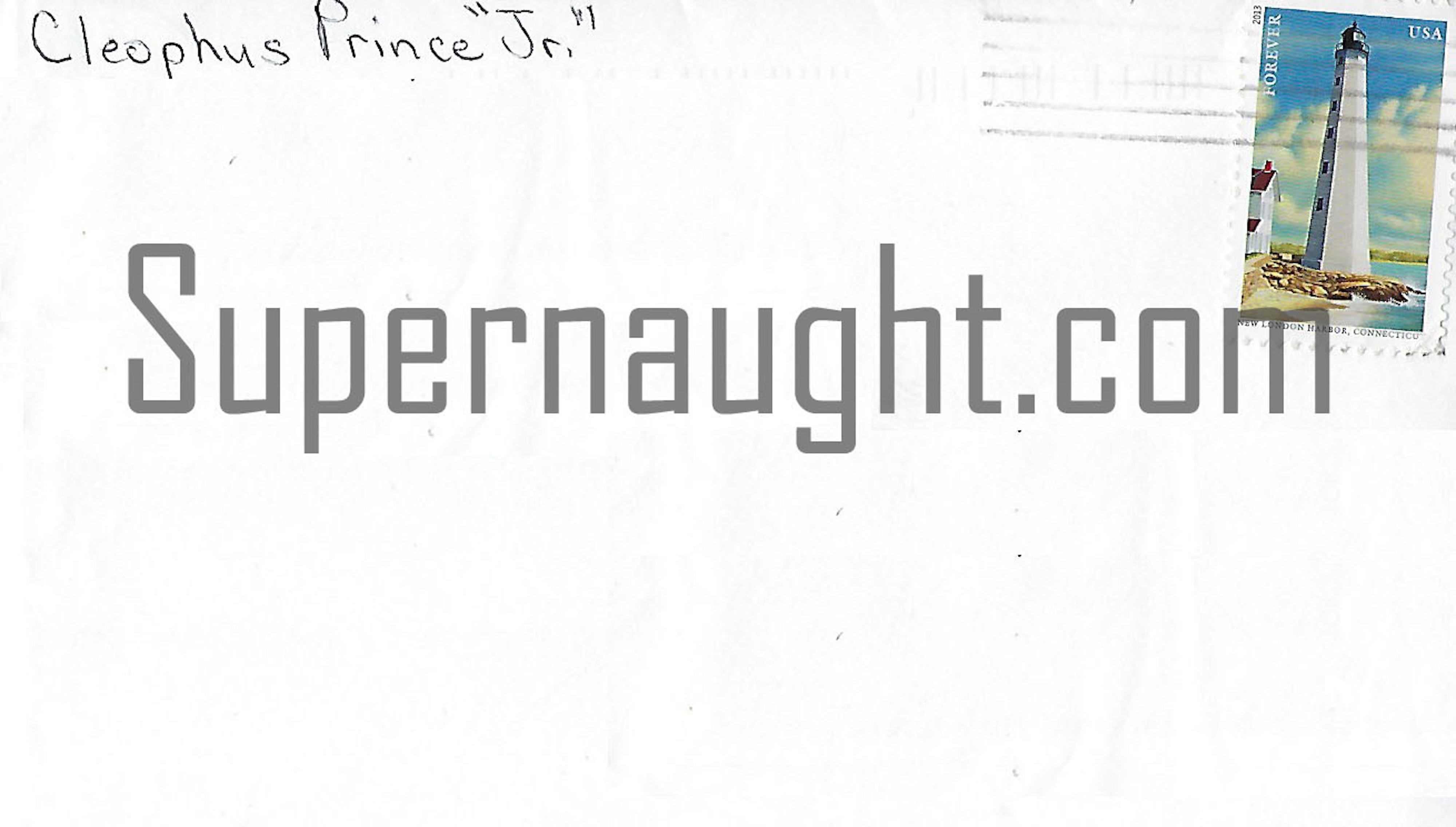 Cleophus Prince Jr Signed Christmas Card And Envelope Set image 3