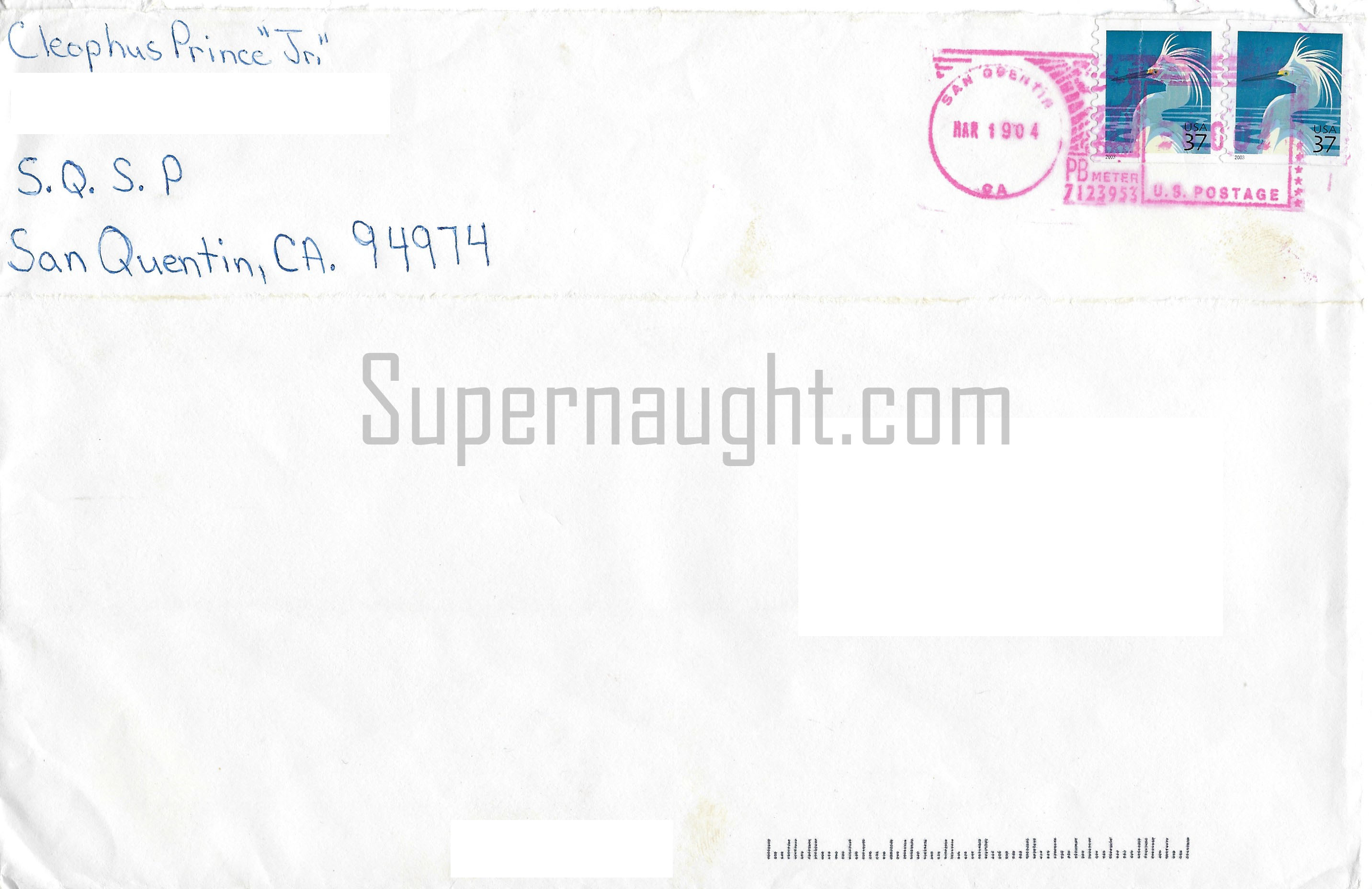 Cleophus Prince Jr. Taz Artwork Card and Envelope Set Both Signed image 3