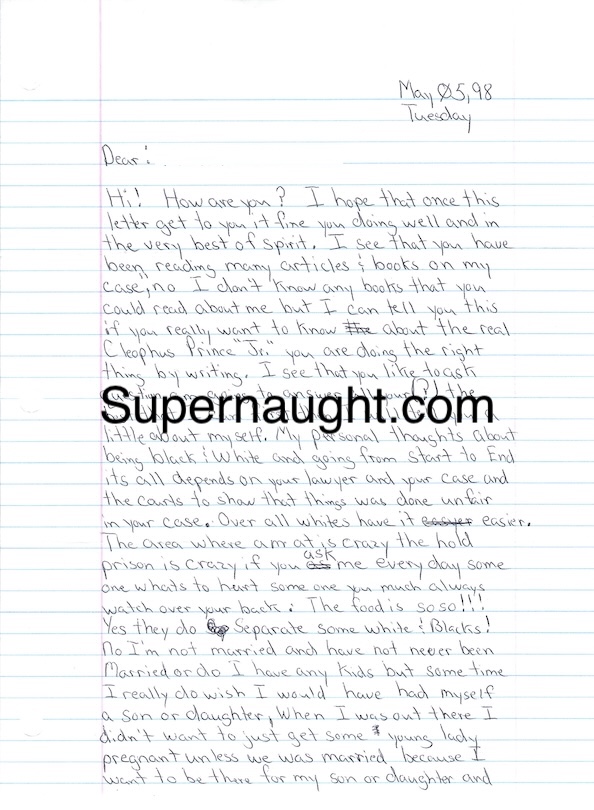 Cleophus Prince Letter and Envelope with Artwork Set Both Signed image 2