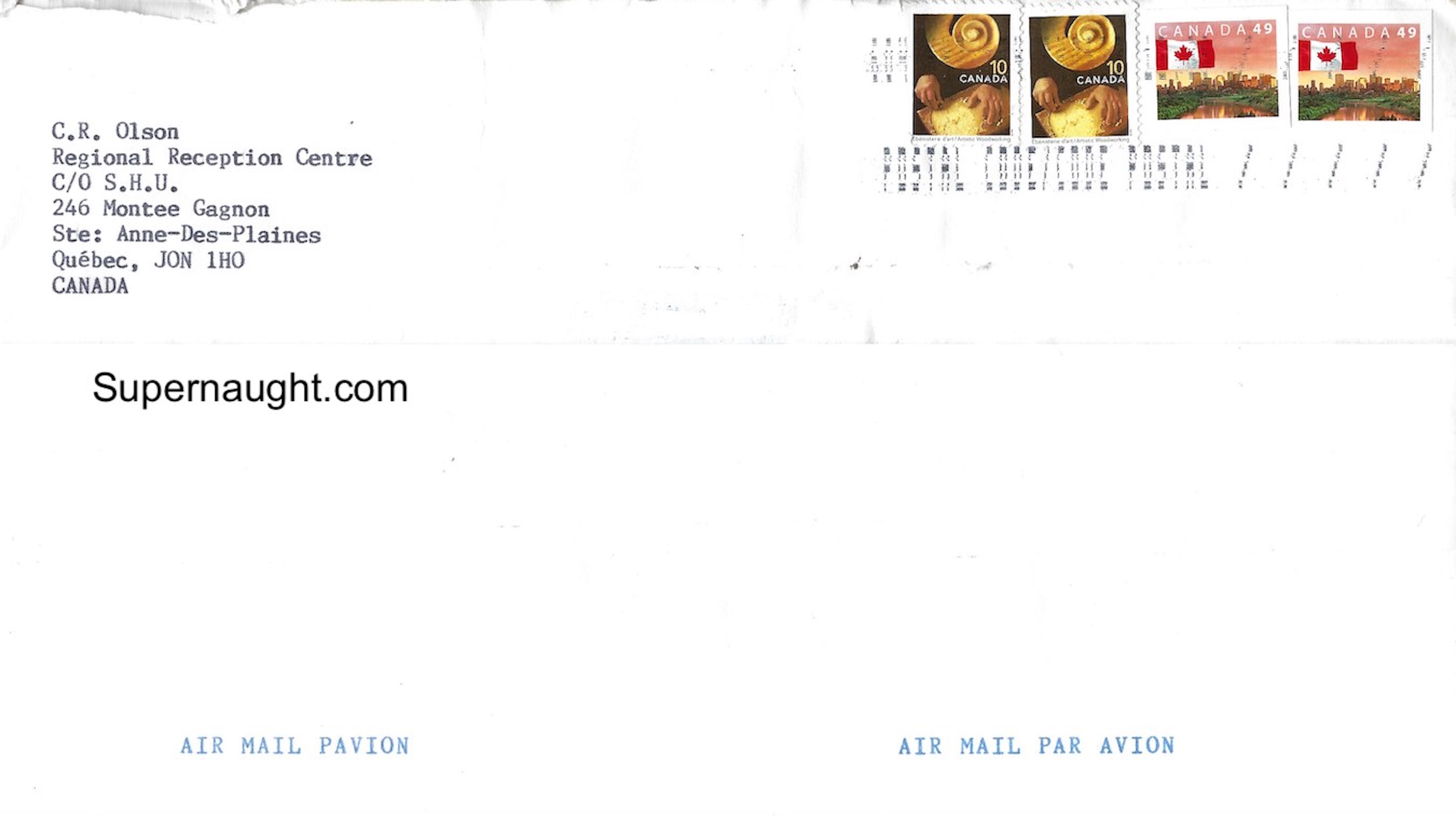 Clifford Olson Handmade Card Signed With Envelope image 3