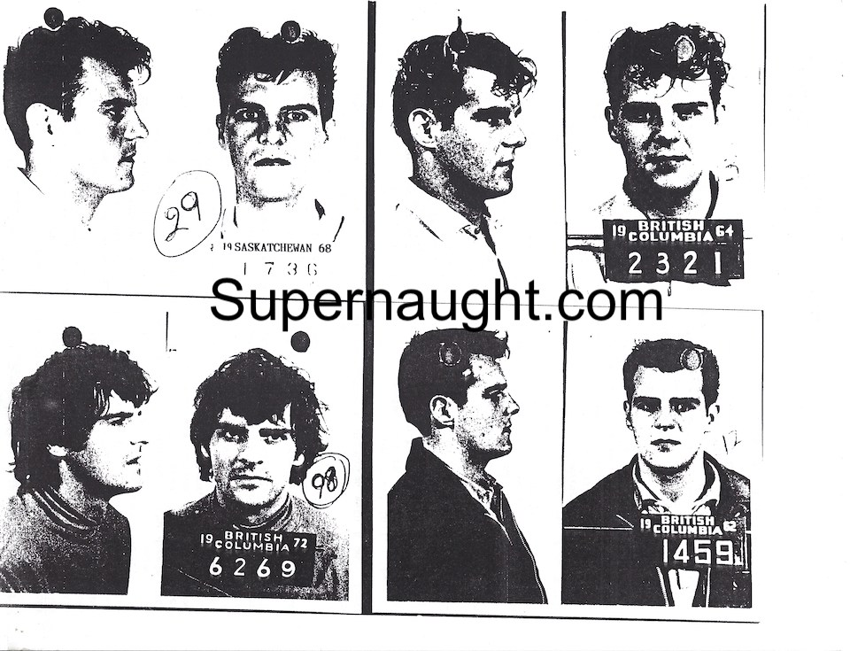 Clifford Olson Mug Shot Collage and Bio Signed