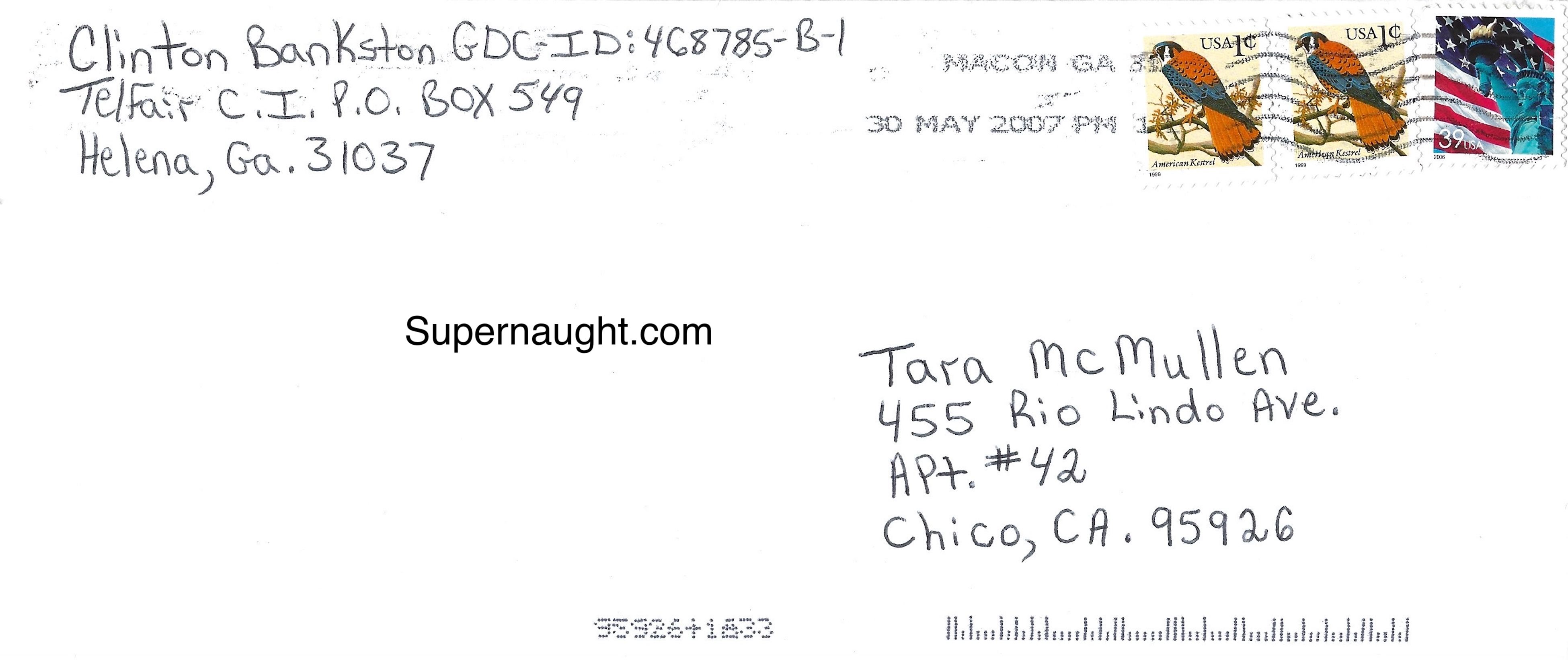 Clinton Bankston Two Page Letter With Signed Envelope Set image 3