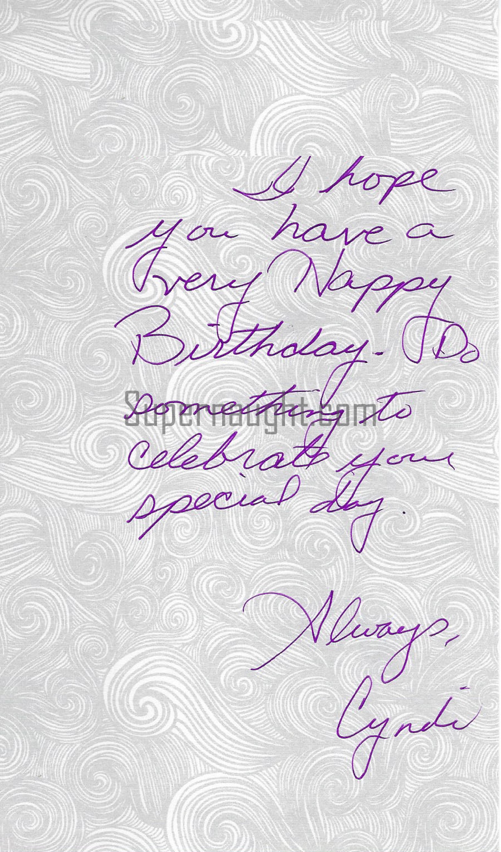 Cynthia Coffman Birthday Card and Envelope Set Both Signed
