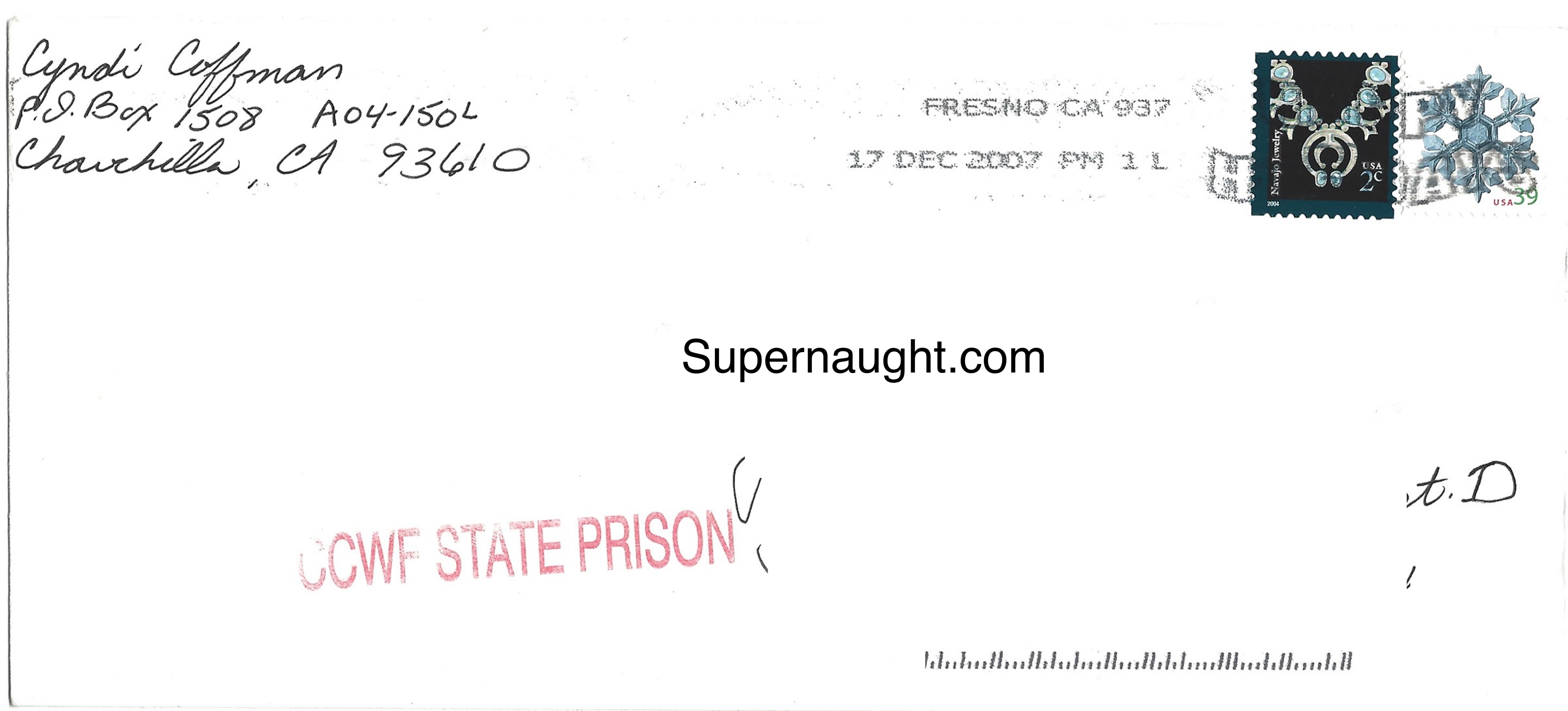 Cynthia Coffman Letter and Envelope Set Both Signed image 2