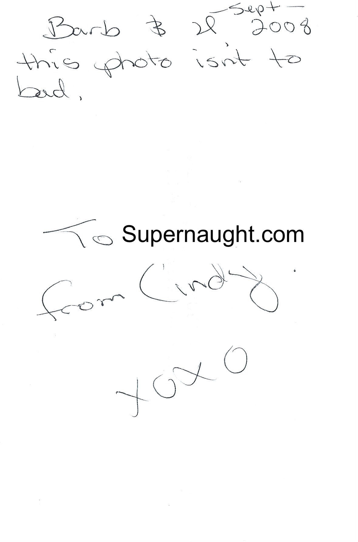 Cynthia Hendy Signed Photo image 2