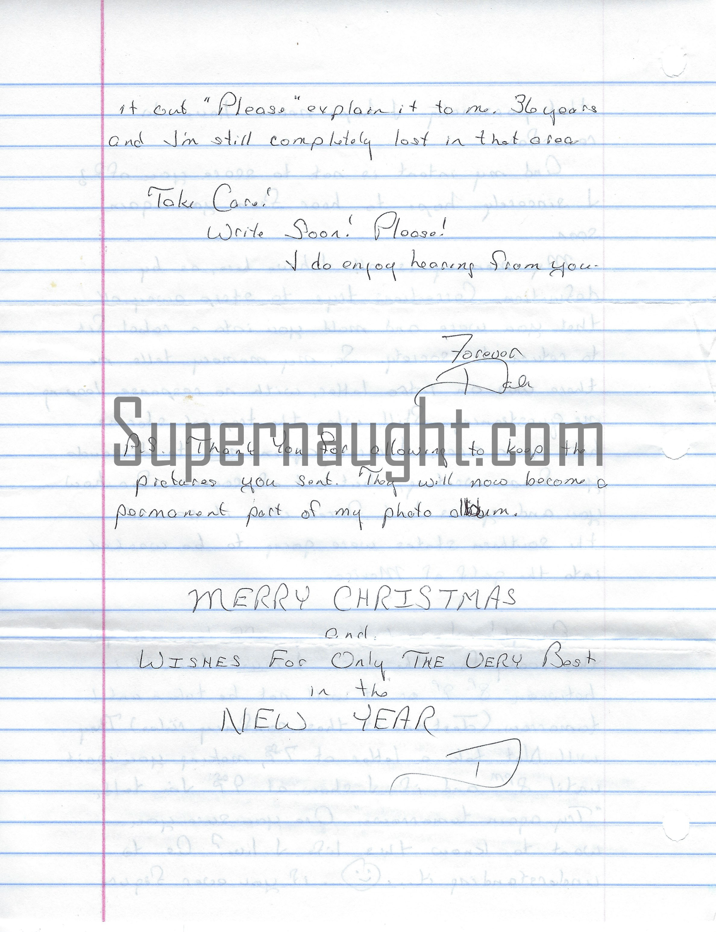 Dale Finch Letter and Envelope Set Both Signed Plus Prison Pen image 2