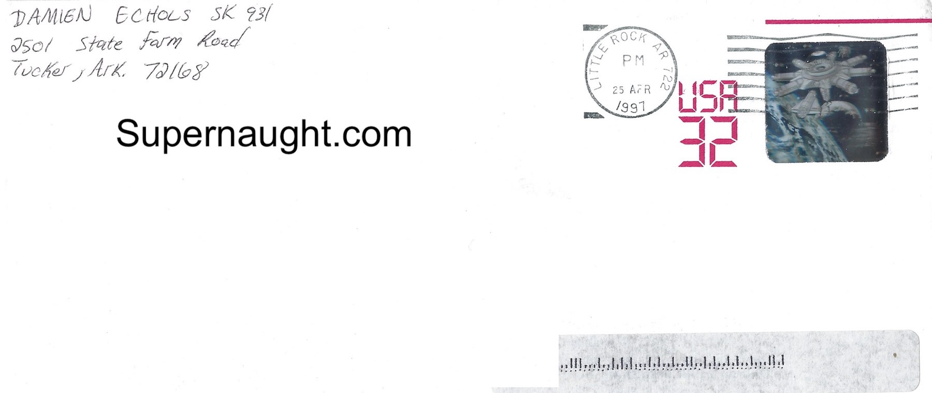 Damien Echols Envelope Signed