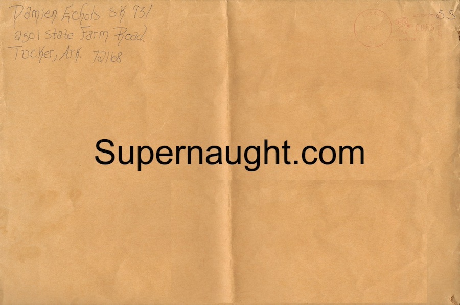 Damien Echols Mother Why Artwork Letter and Envelope Set All Signed image 3
