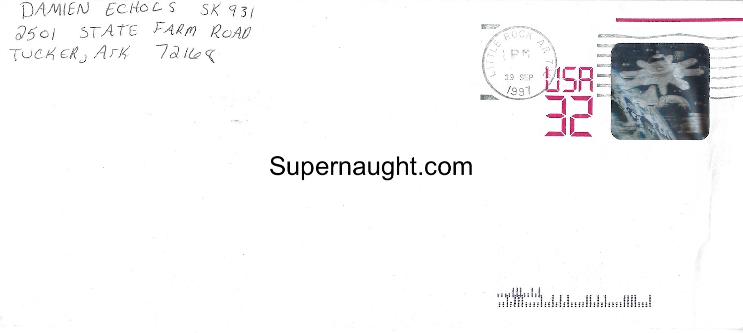 Damien Echols Signed Envelope