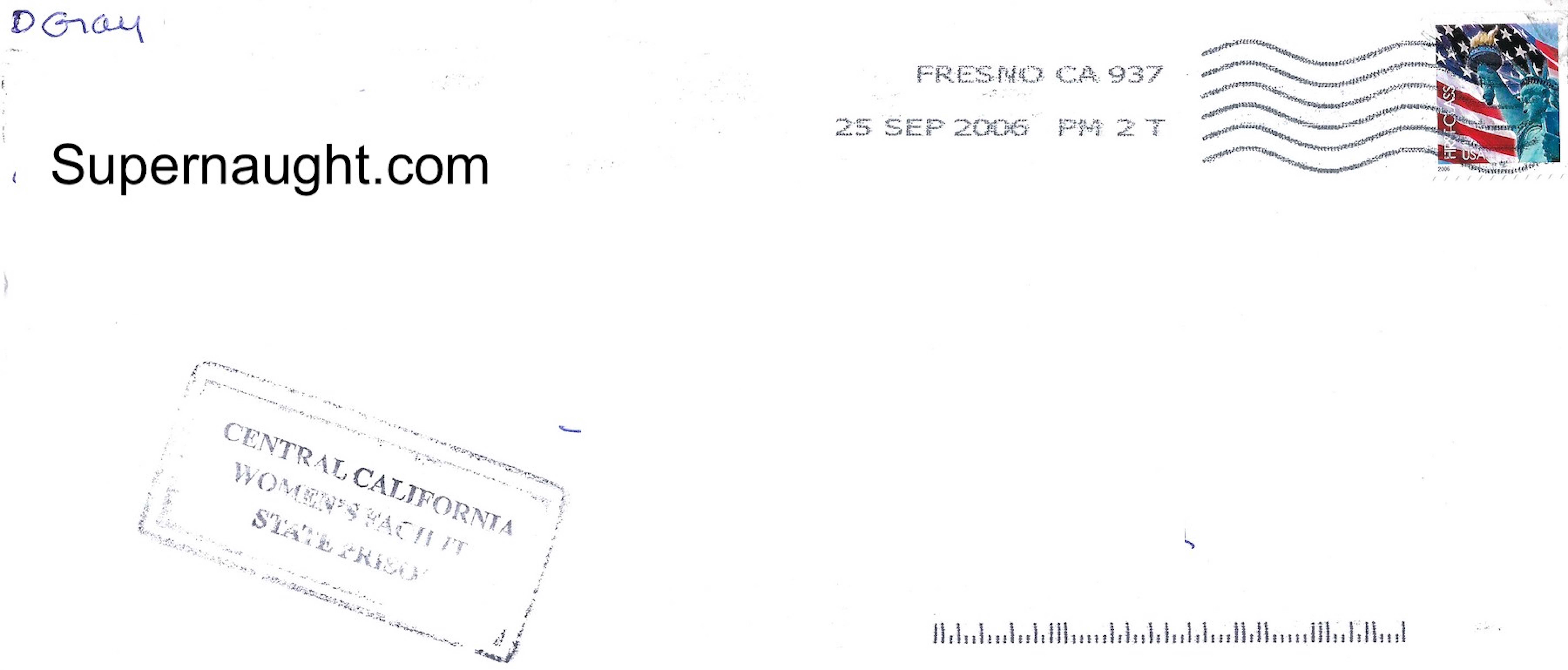 Dana Sue Gray Letter and Envelope Set Both Signed image 2