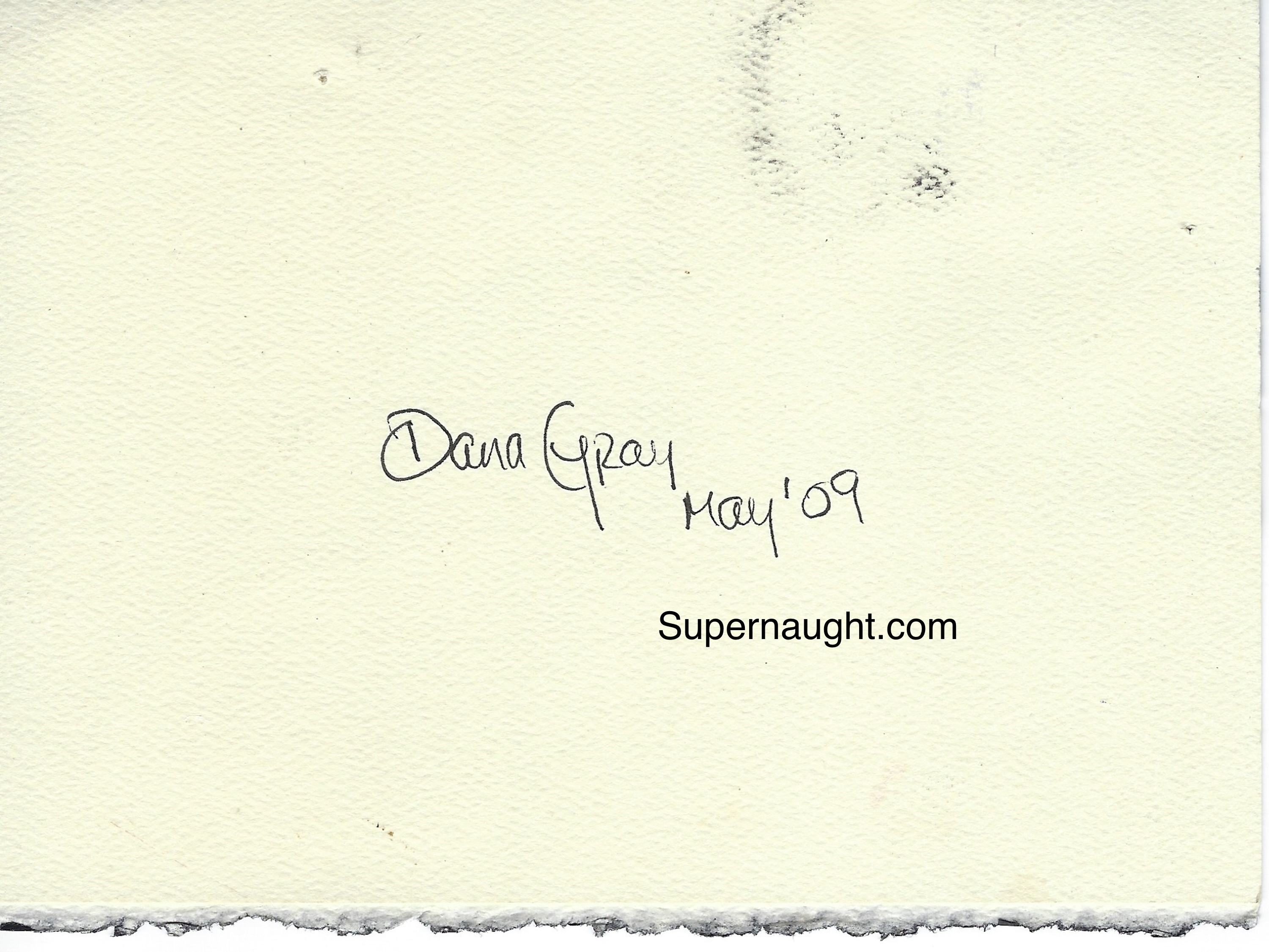 Dana Sue Gray Weird Artwork Card Signed image 2