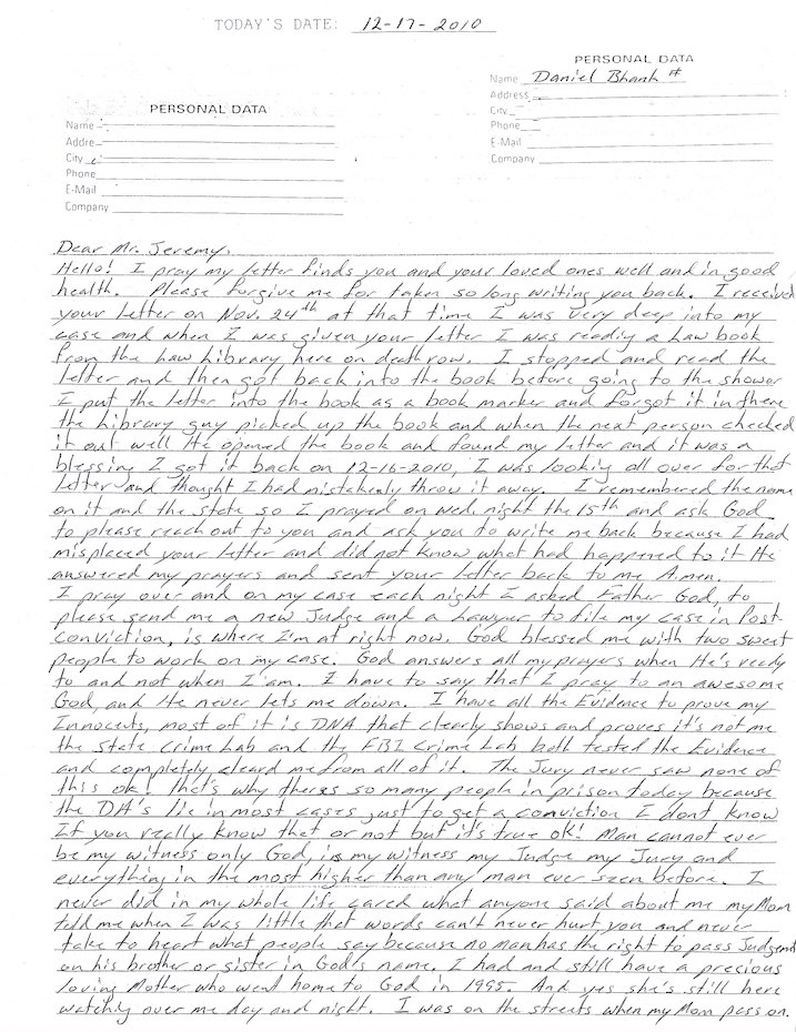 Daniel Blank Letter and Envelope Set Both Signed image 2