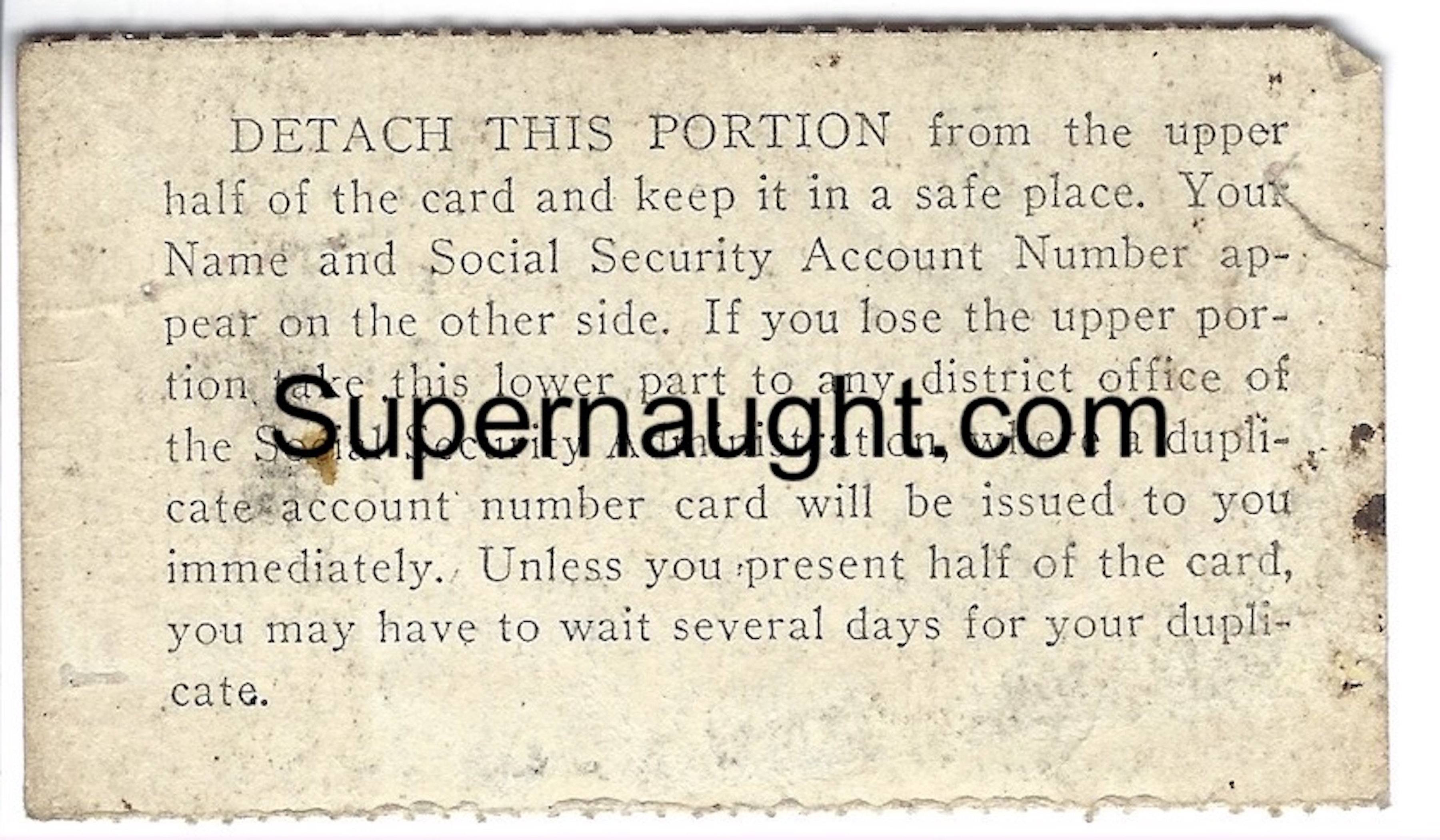 Danny DeCarlo Signed Social Security Card image 2