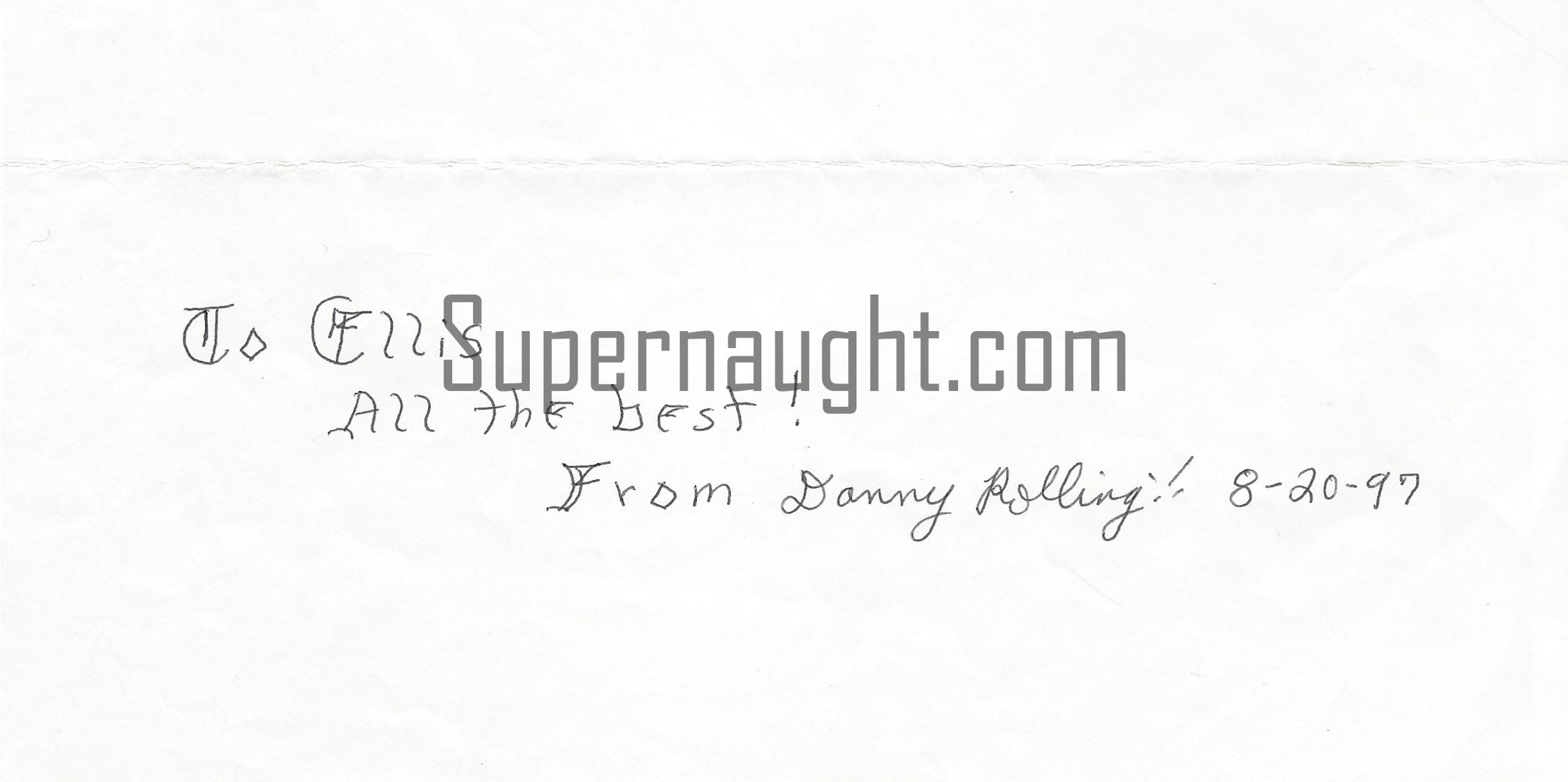 Danny Rolling Signed Photo image 2