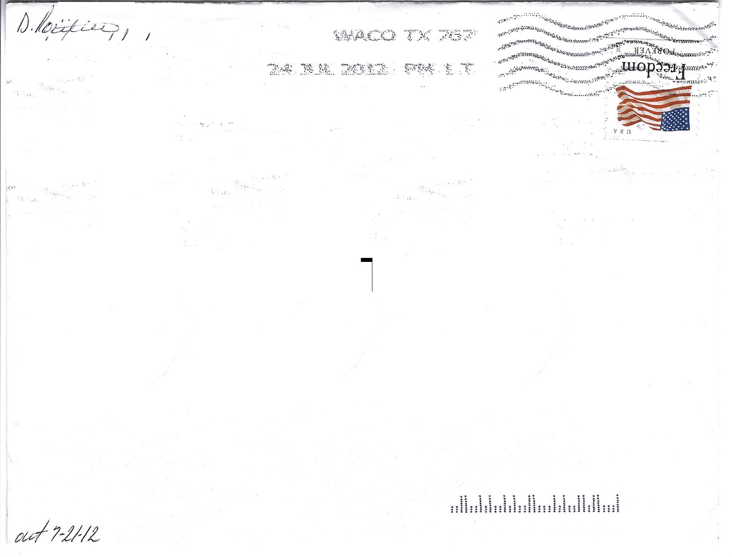 Darlie Routier Card Letter and Envelope All Signed image 5