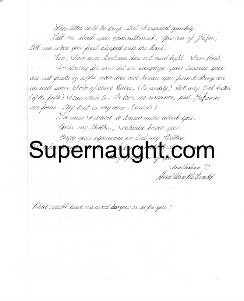 David Alan McDonald Letter and Envelope Both Signed image 2