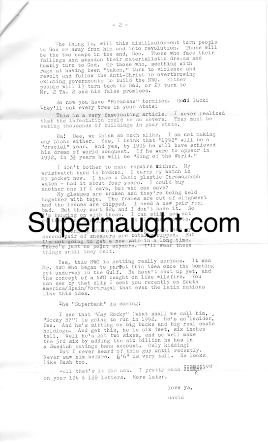 David Berkowitz Letter and Envelope Set 1991 Son of Sam image 2