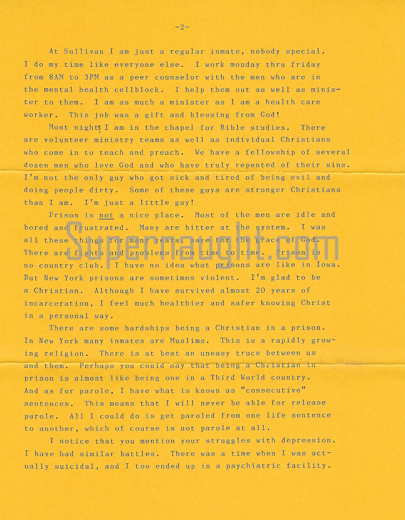 David Berkowitz Signed Four Page Letter With Envelope Set image 2
