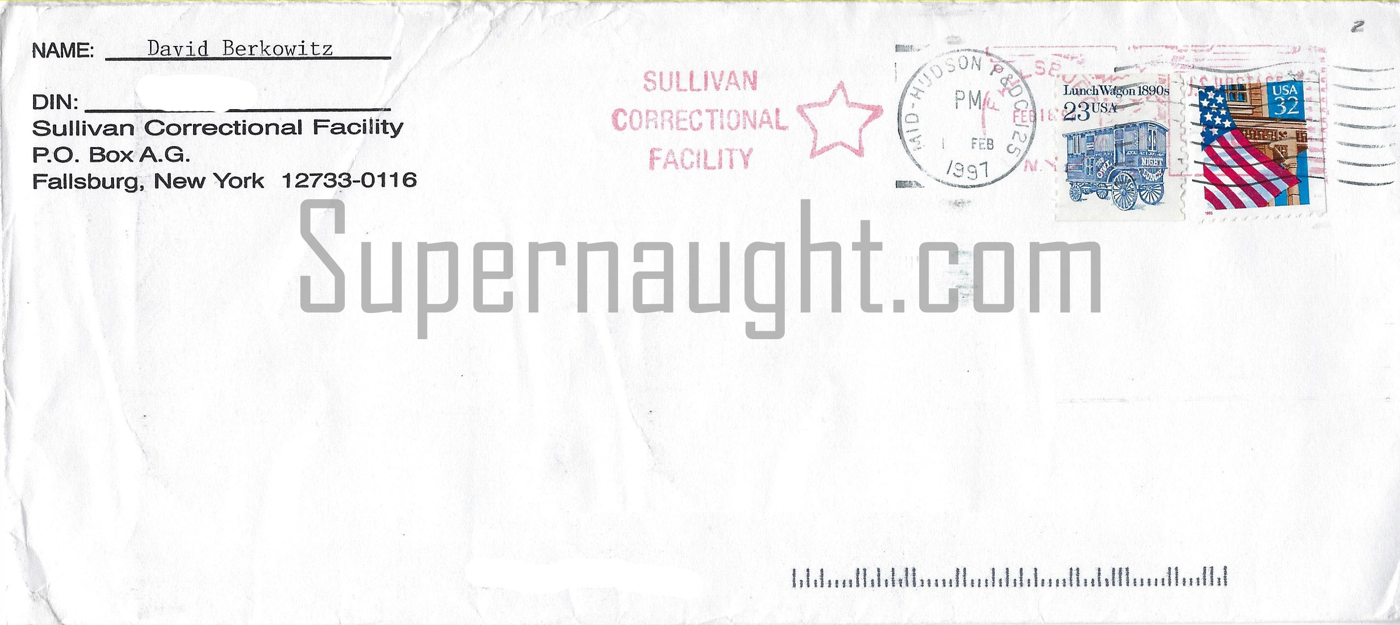 David Berkowitz Signed Four Page Letter With Envelope Set image 5
