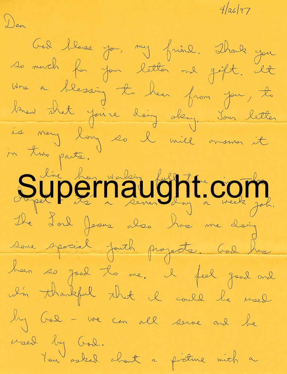 David Berkowitz Signed Handwritten Letter With Envelope and Insert image 2
