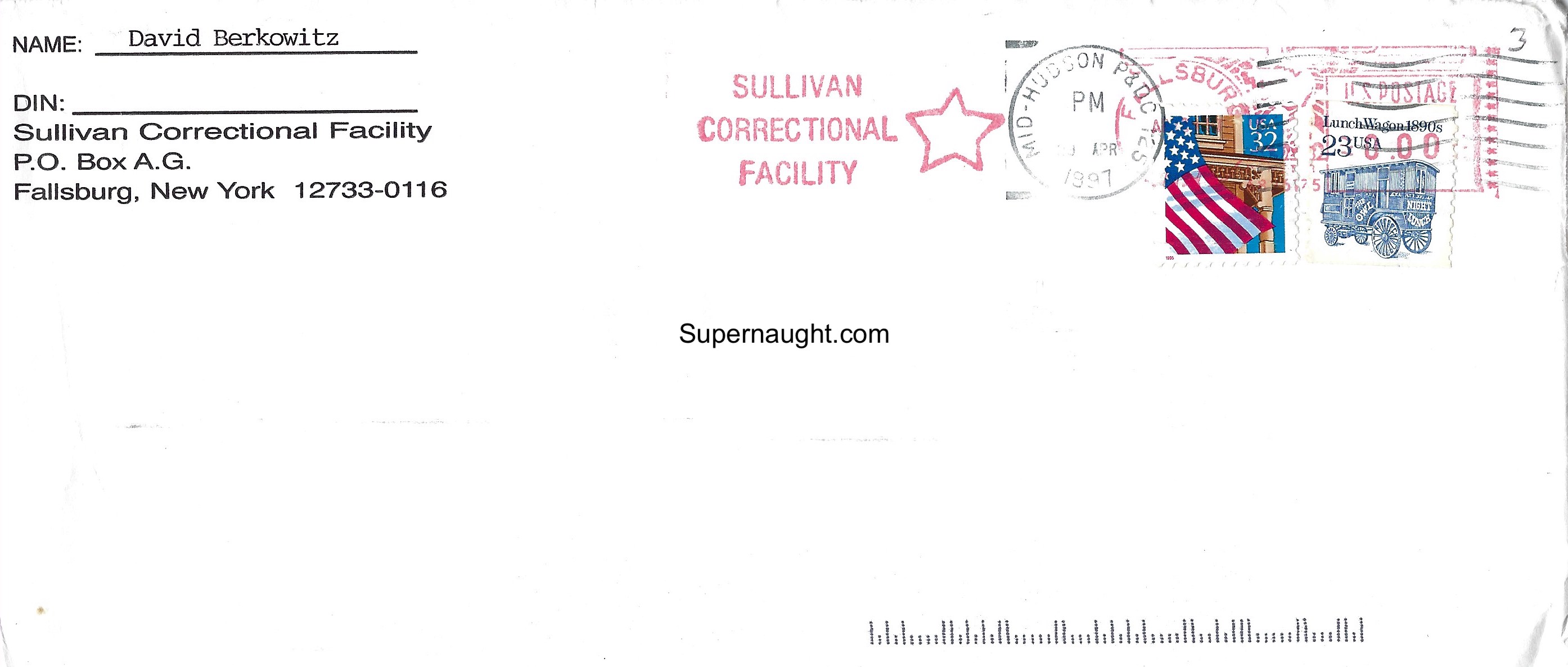David Berkowitz Signed Handwritten Letter With Envelope and Insert image 5