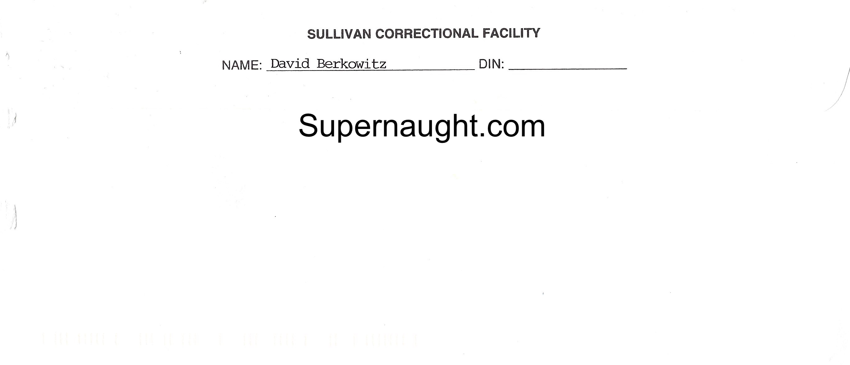 David Berkowitz  Signed Letter With Envelope Plus Inserts image 5