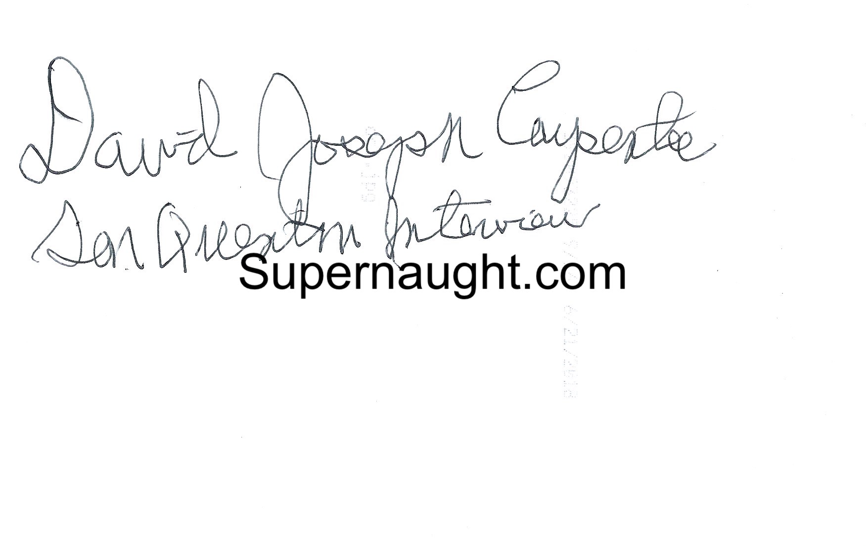 David Carpenter Signed Photo image 2
