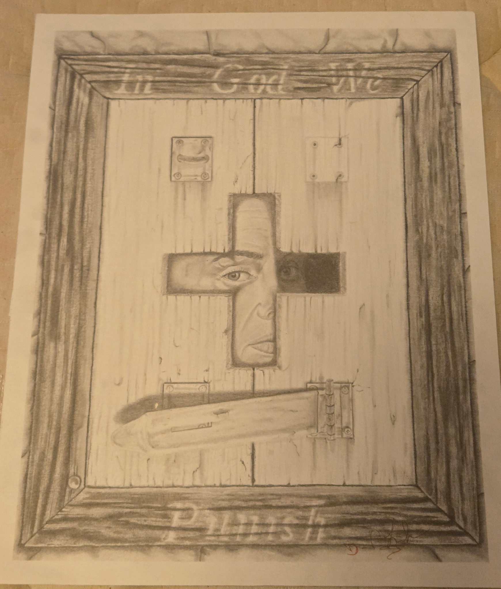 David Lehrman In God We Punish Artwork Signed
