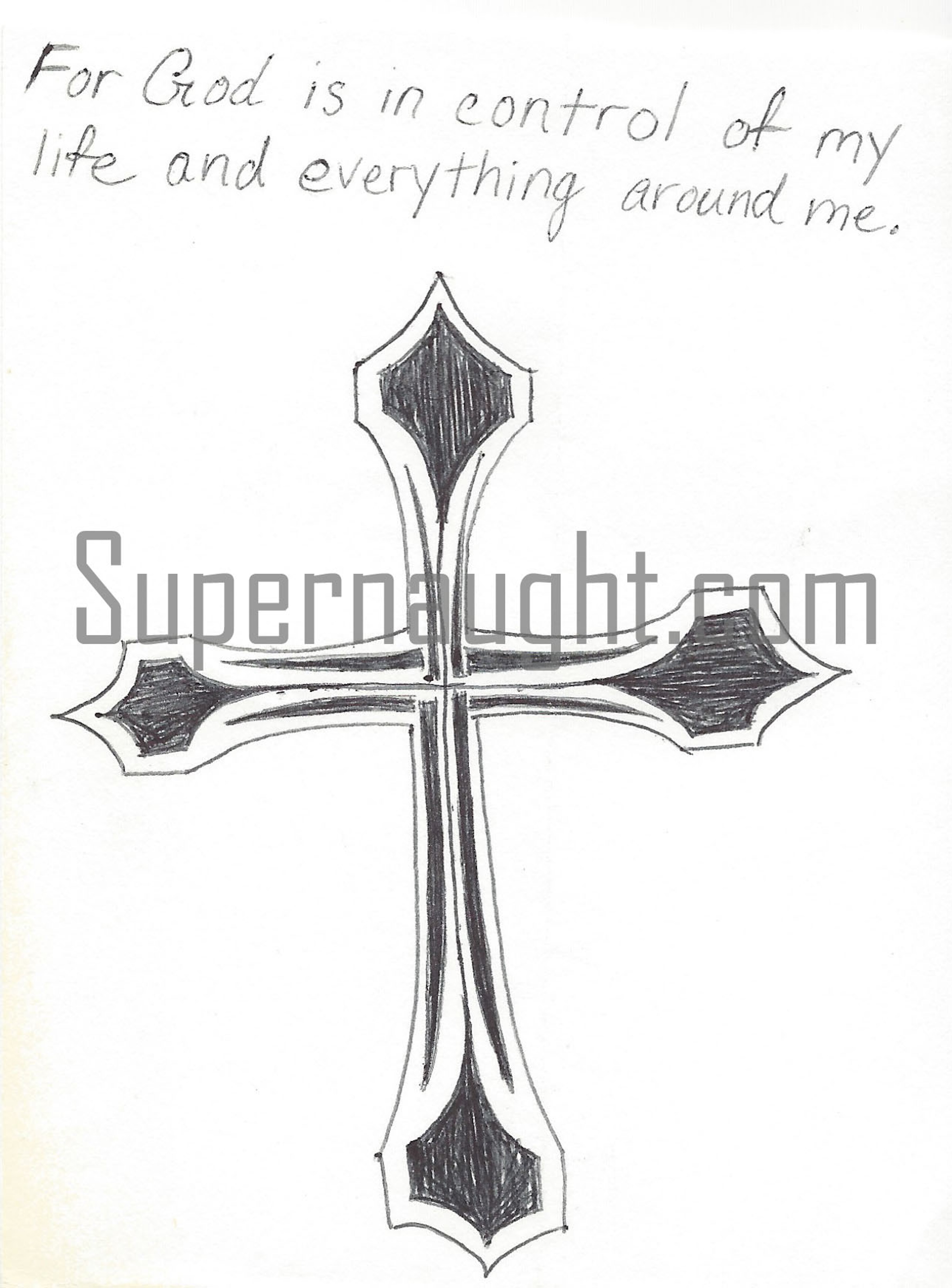 David Maust Drawing of a Cross