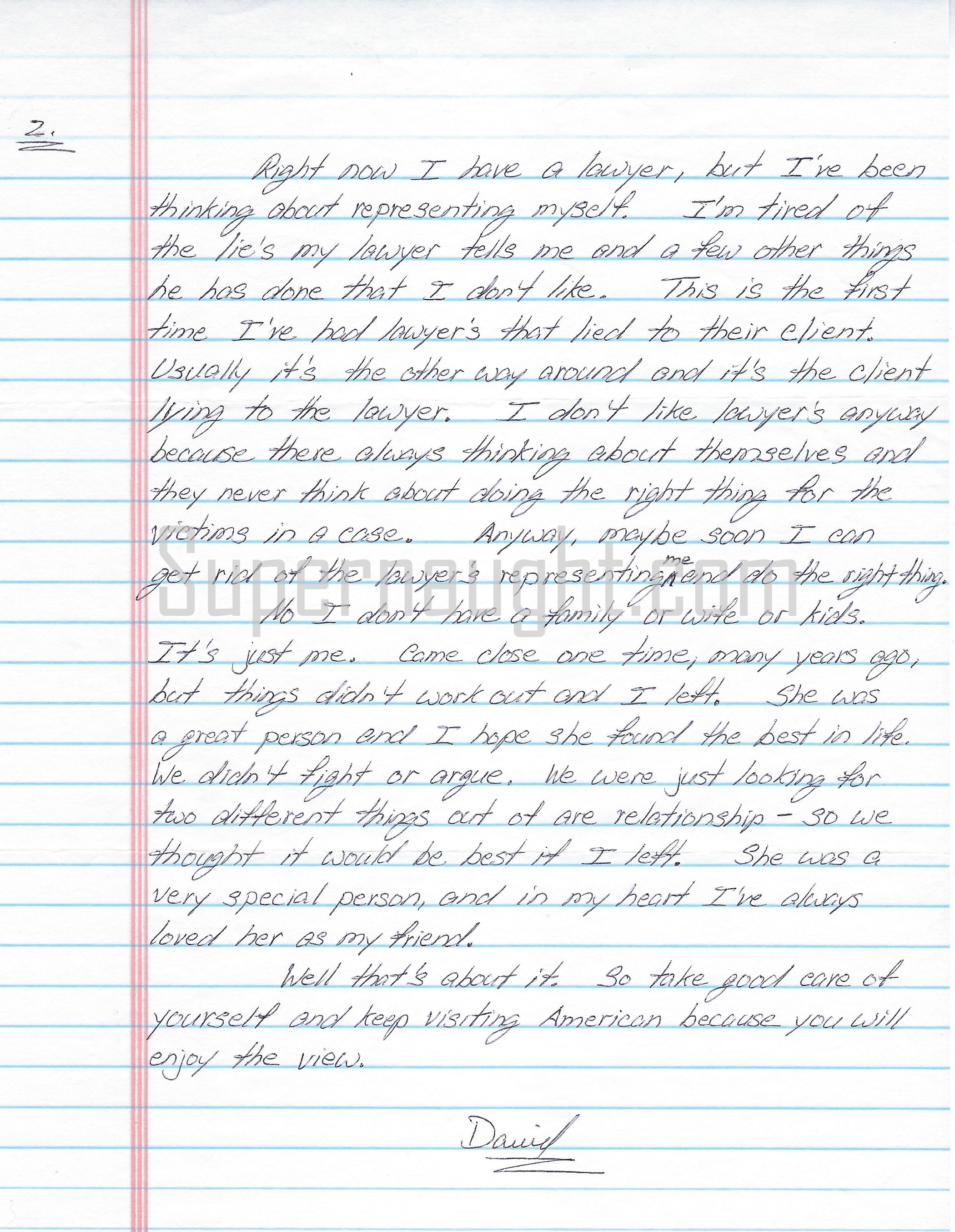 David Maust Two Page Letter Envelope Set Both Signed image 2