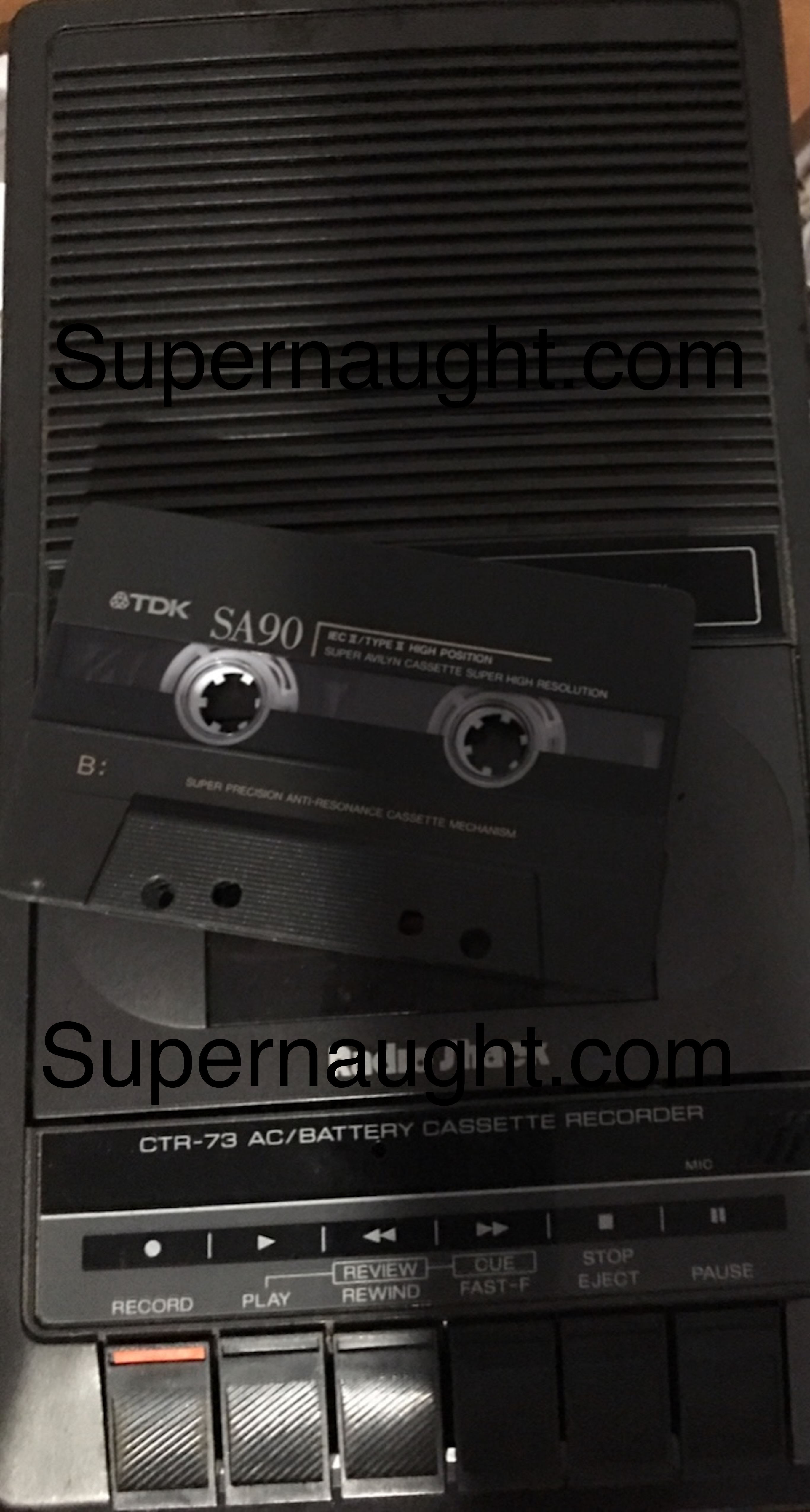 David Parker Ray Radio Shack Recorder and Tape from his Sex Dungeon