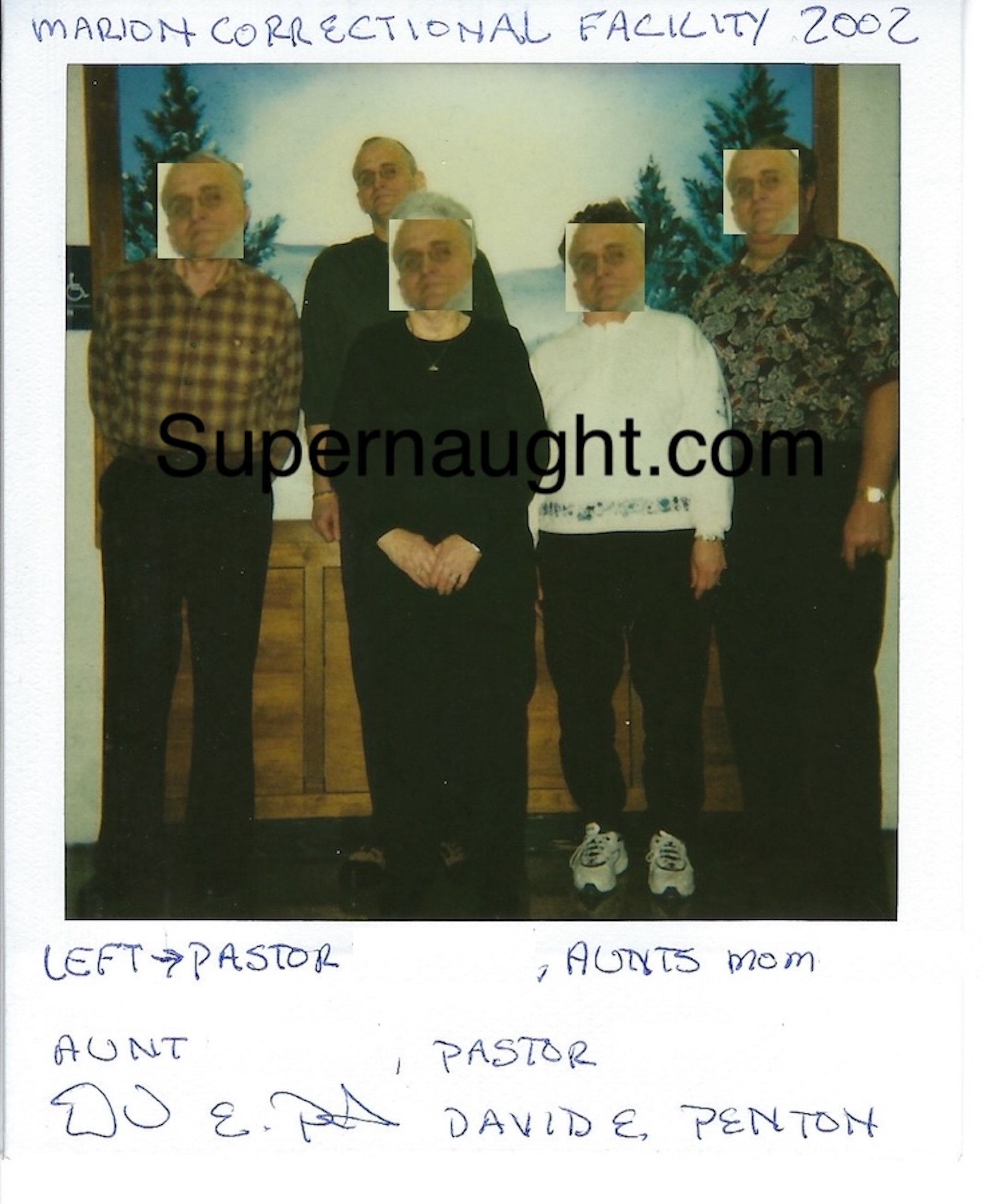 David Penton Polaroid Signed Twice