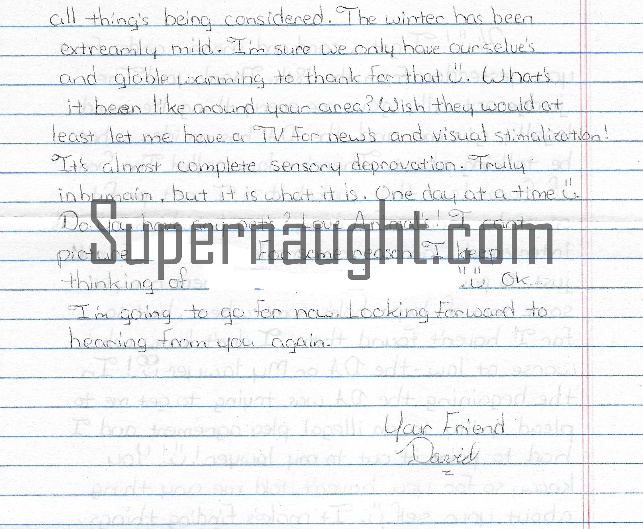 David Sweat Letter And Envelope Set Both Signed
