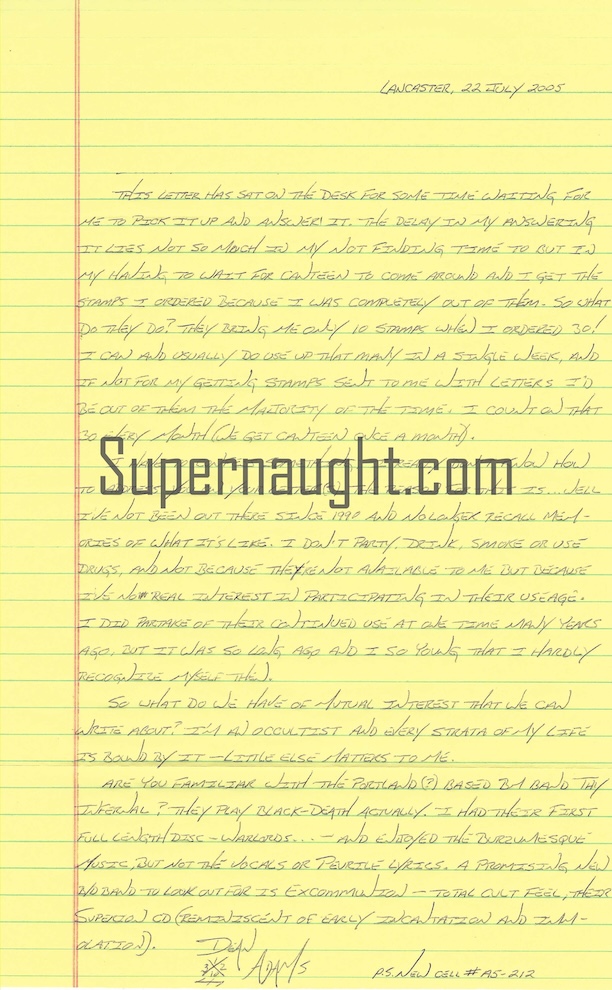 Dean Adams Letter and Envelope Set Both Signed