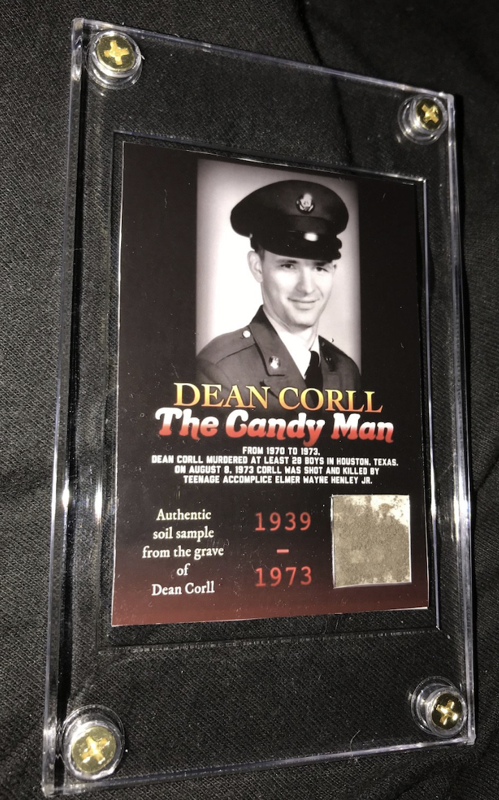 Dean Corll Grave Dirt Collector's Card