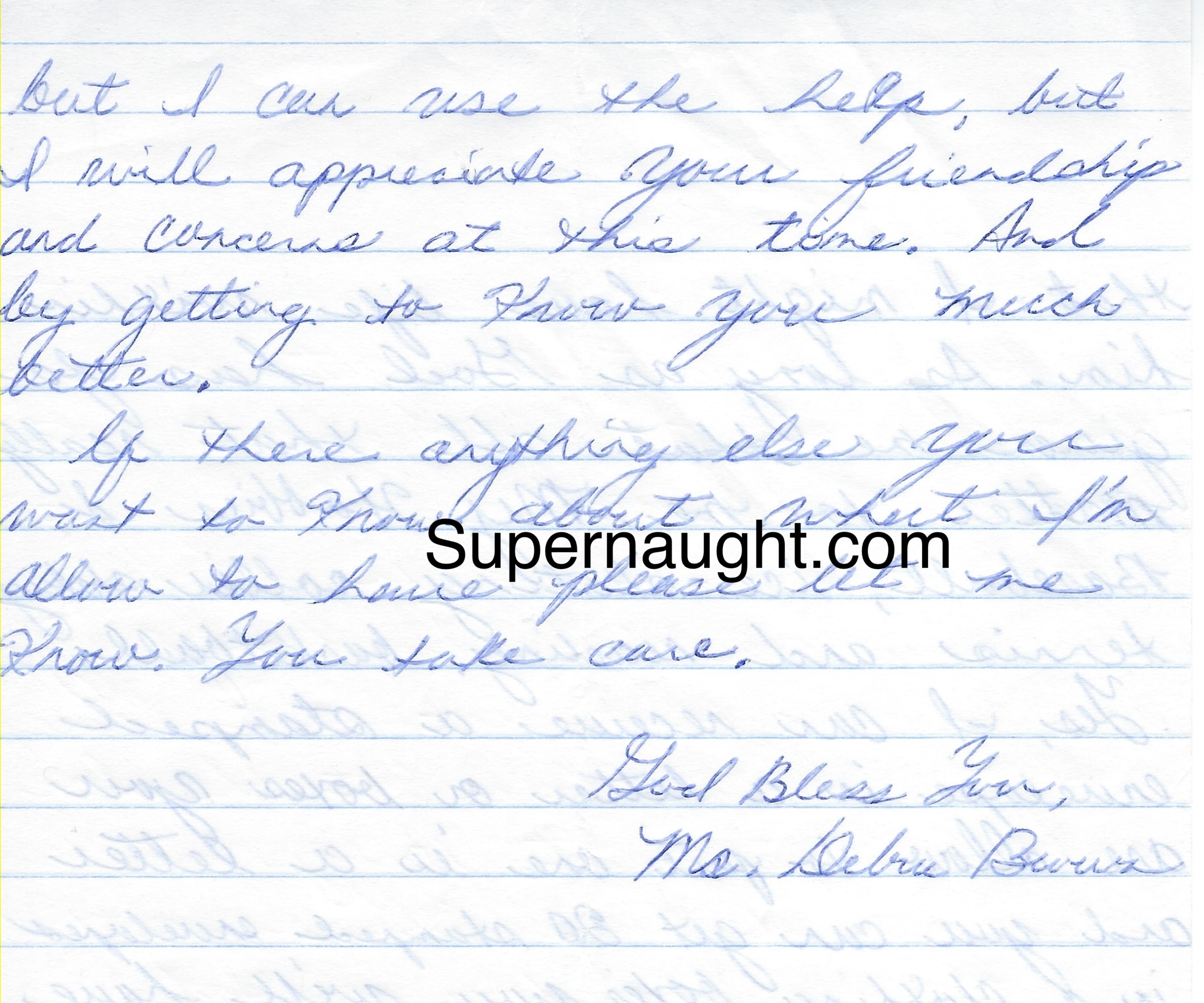 Debra Brown Letter and Envelope Set Both Signed
