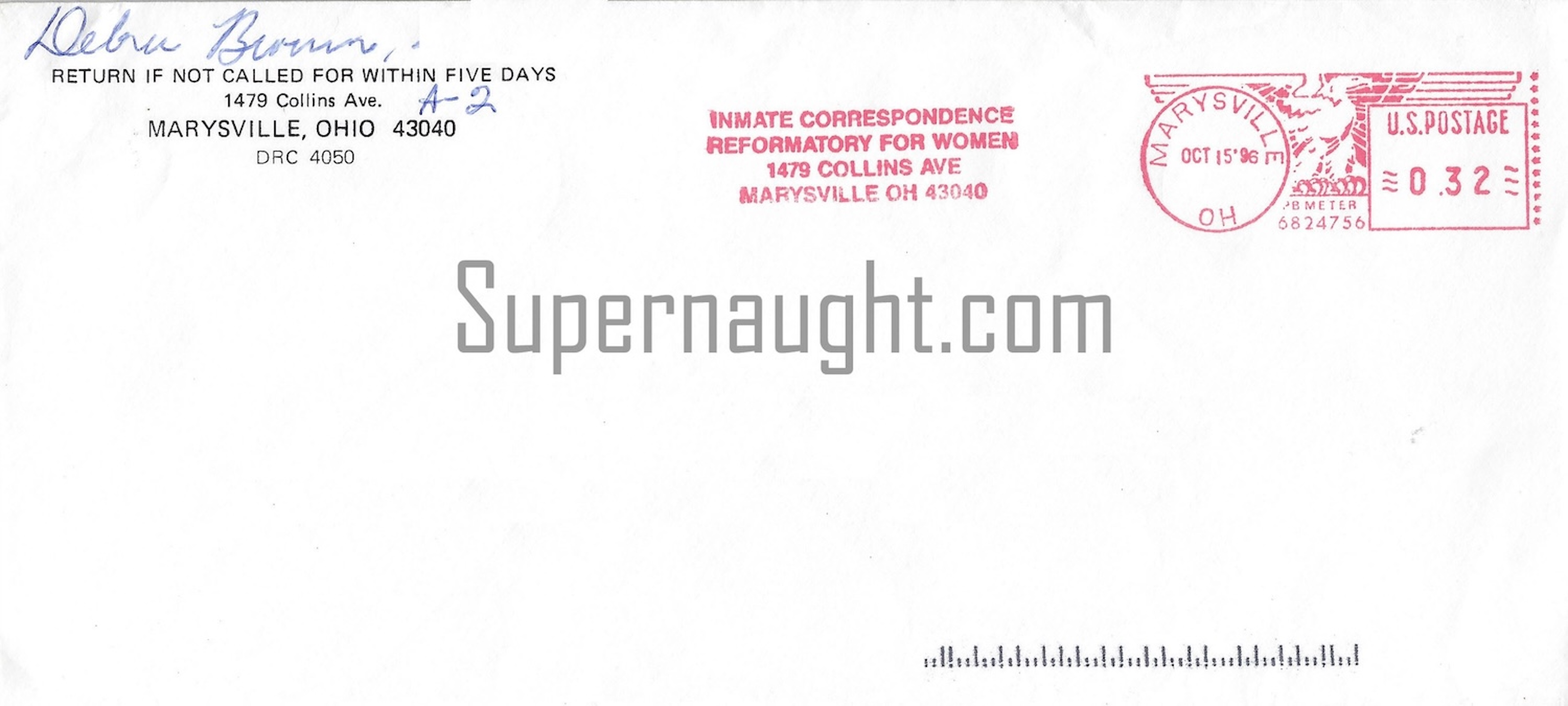 Debra Brown Letter and Envelope Set Both Signed image 2