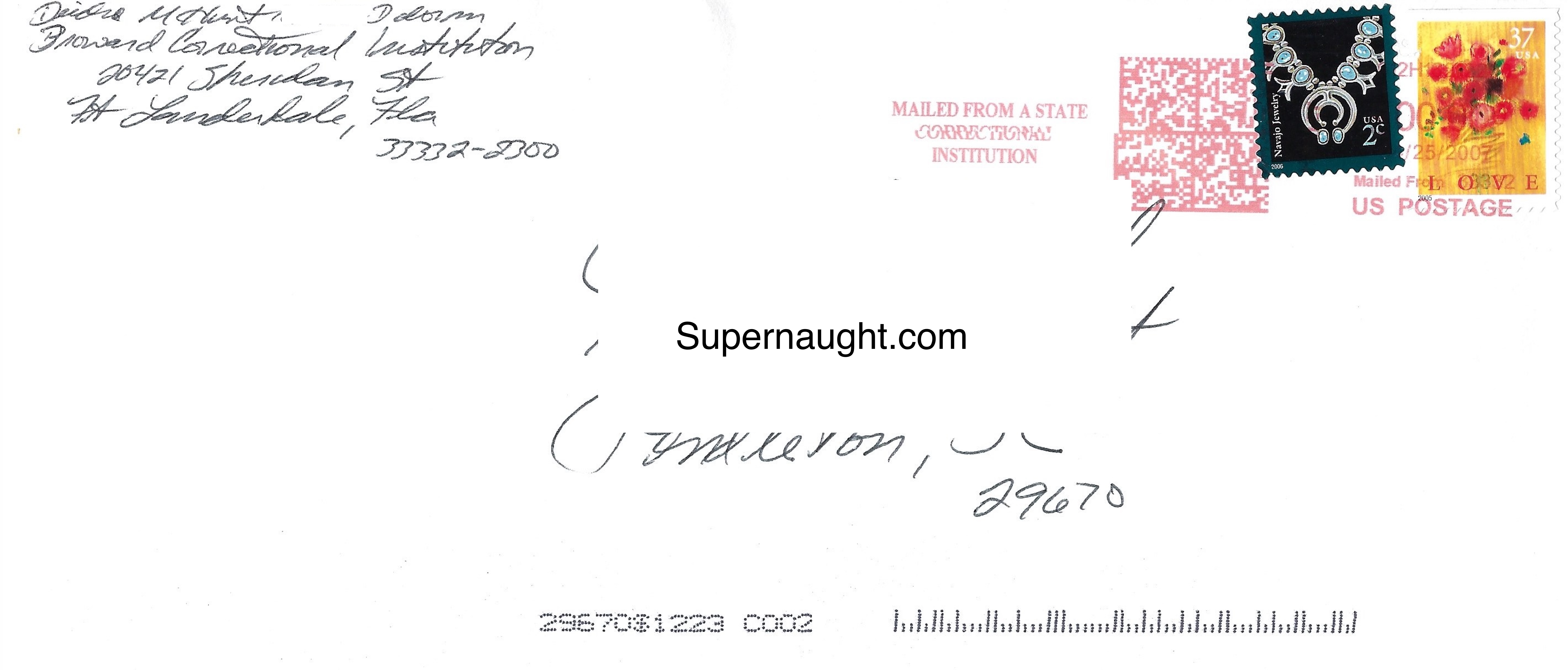 Deidre Hunt Letter and Envelope Both Signed image 2